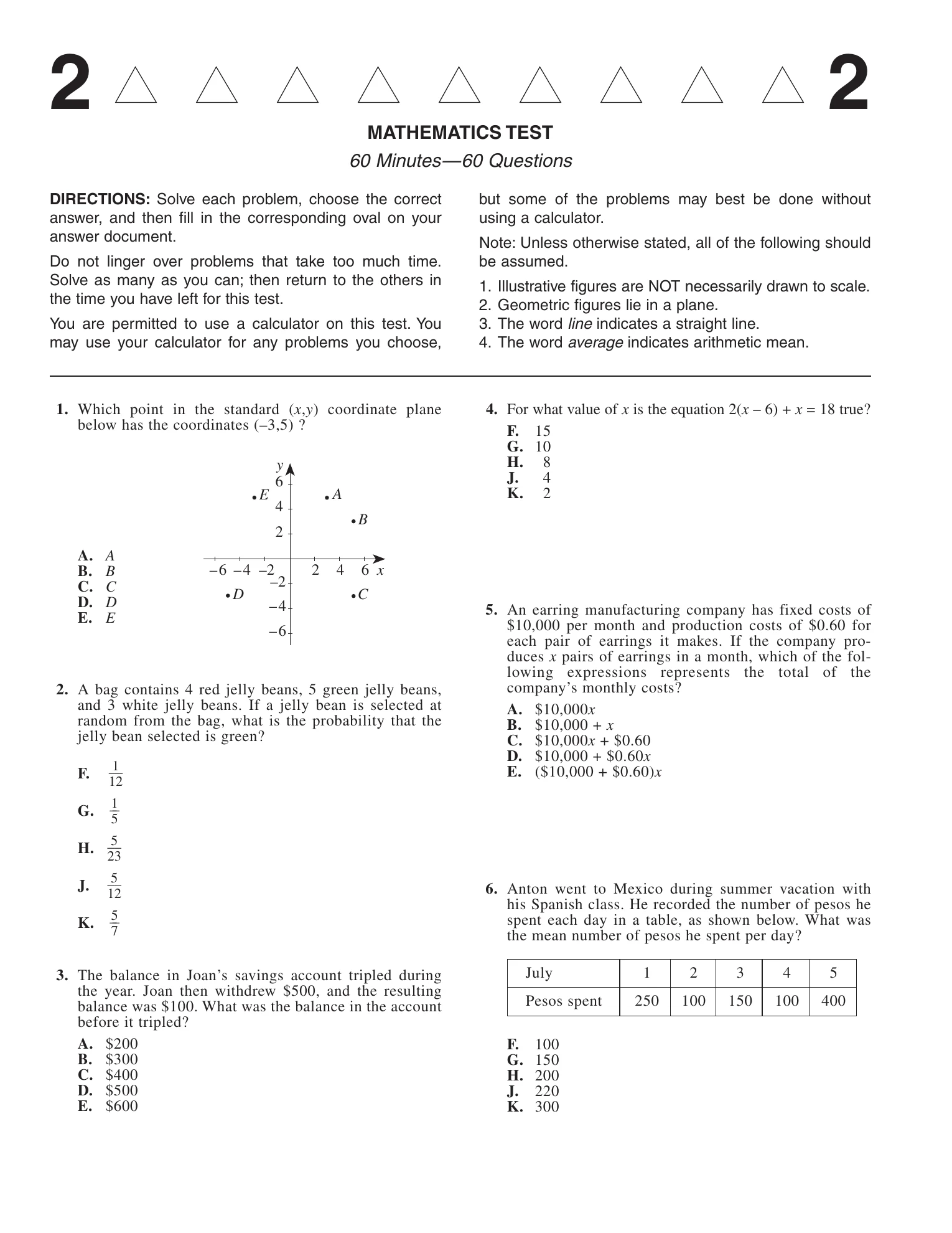 Source page for act-2000-form-57b-math-002