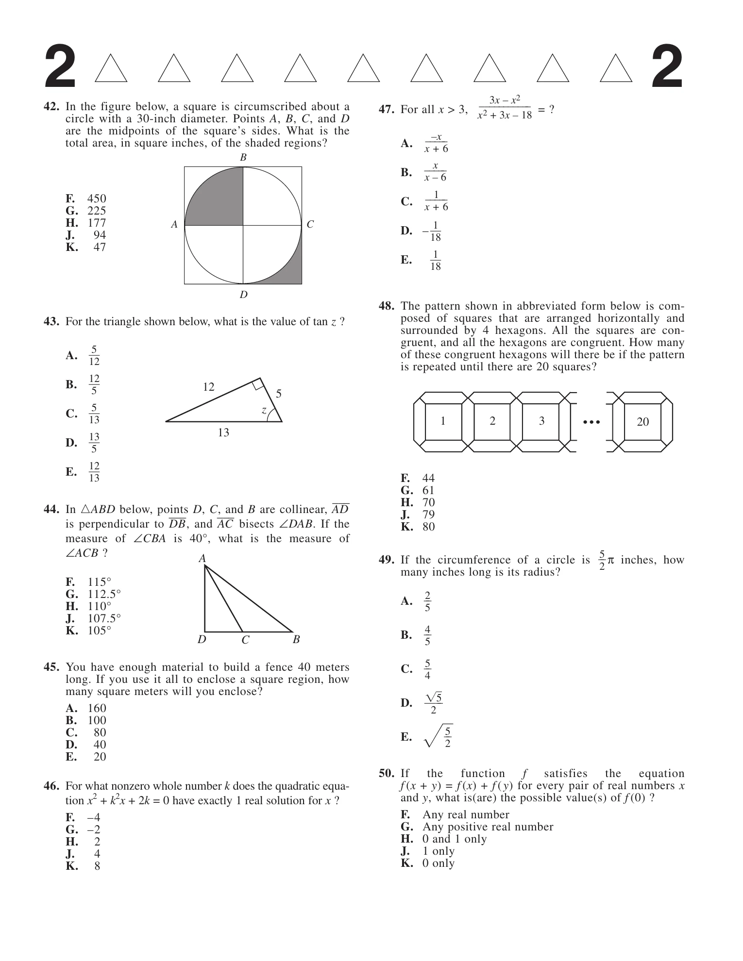 Source page for act-2000-form-57b-math-043