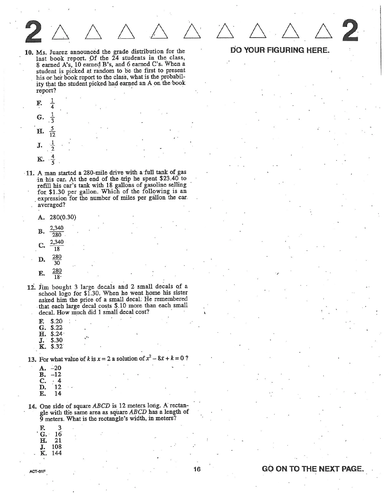 Source page for act-april-2004-form-61f-math-010