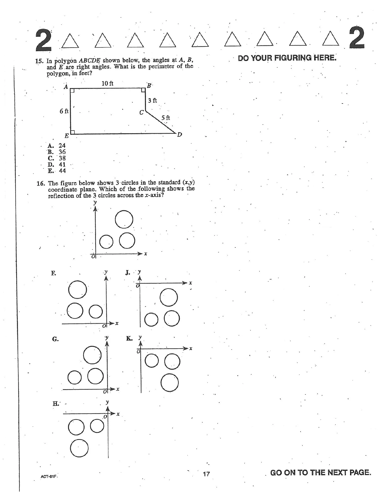 Source page for act-april-2004-form-61f-math-016