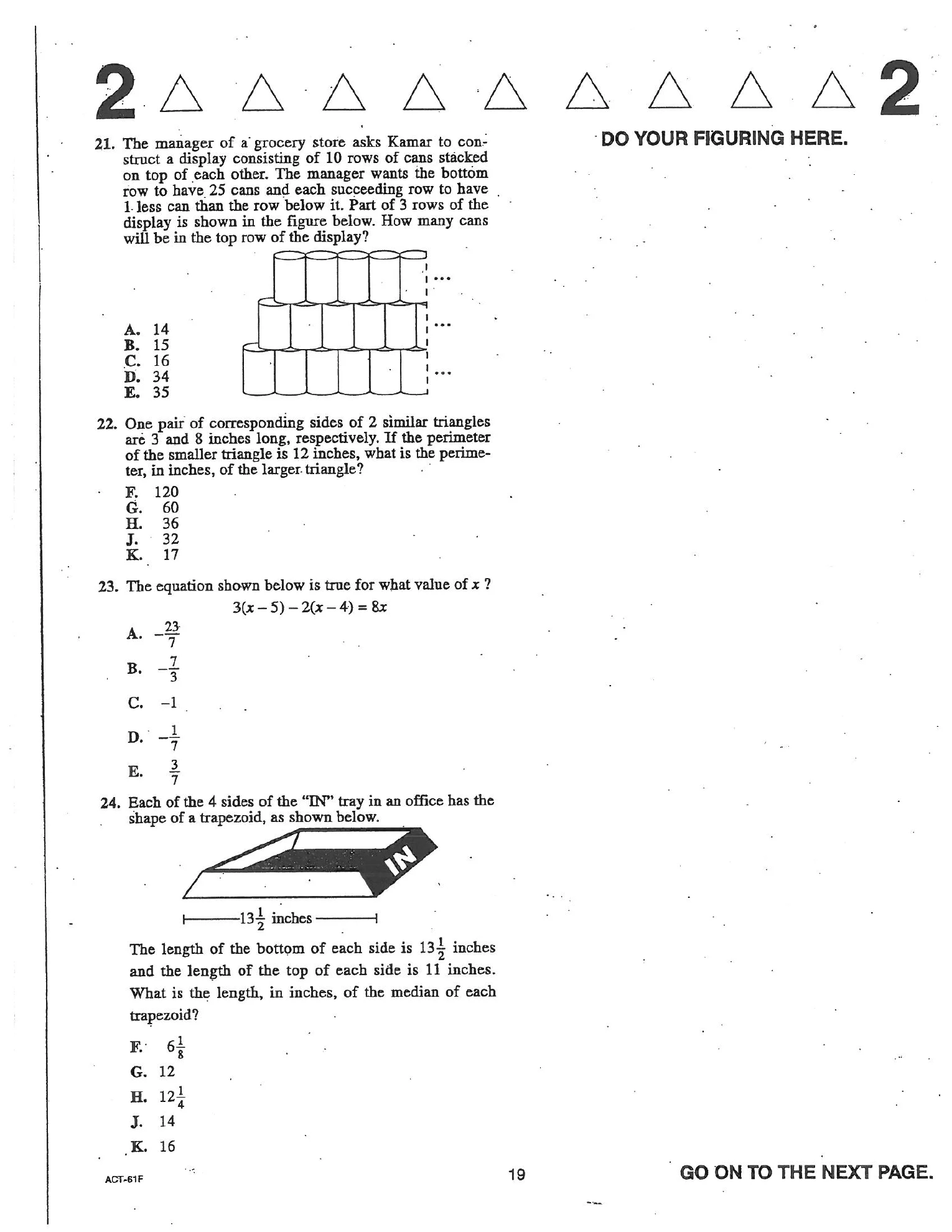Source page for act-april-2004-form-61f-math-022