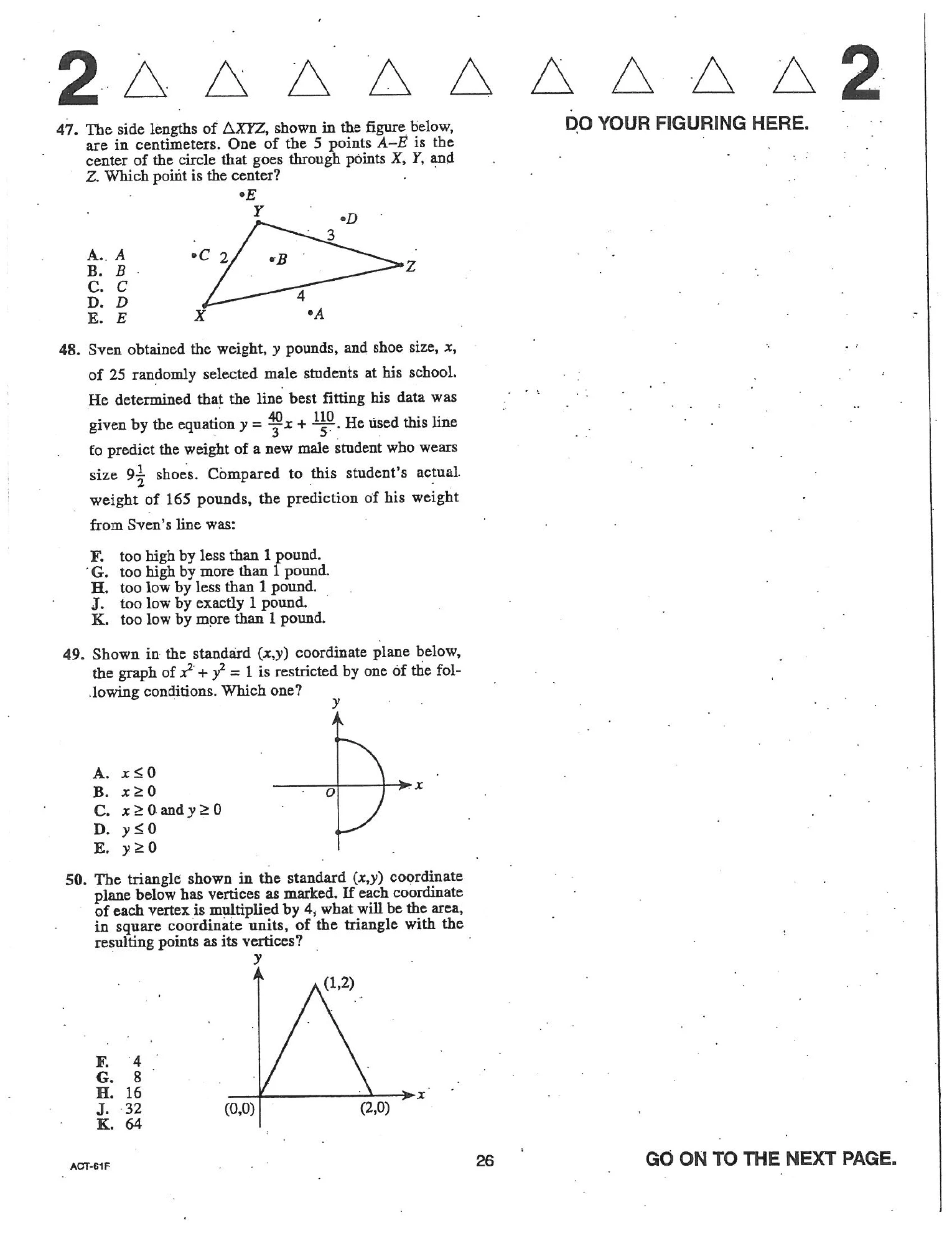 Source page for act-april-2004-form-61f-math-047