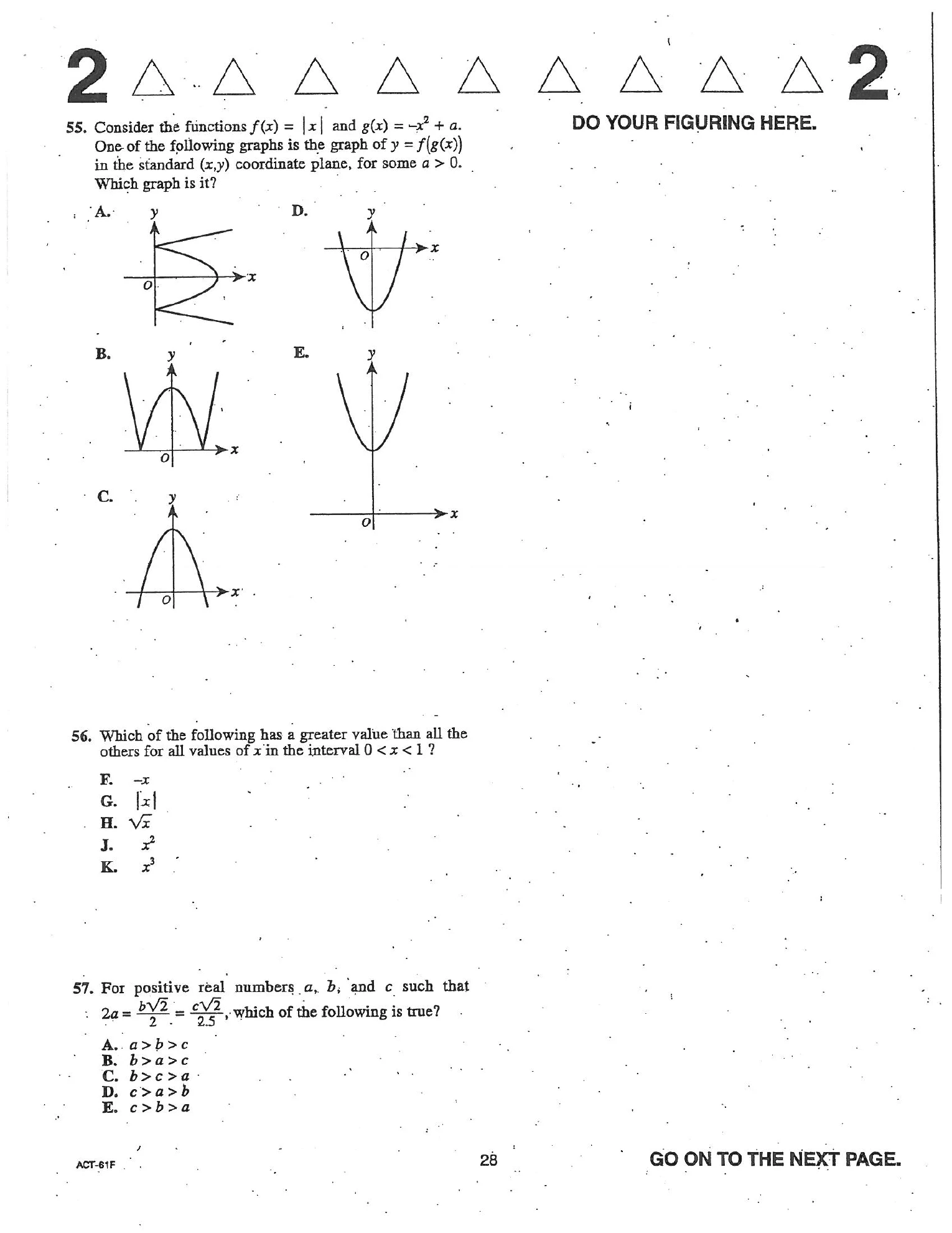 Source page for act-april-2004-form-61f-math-055
