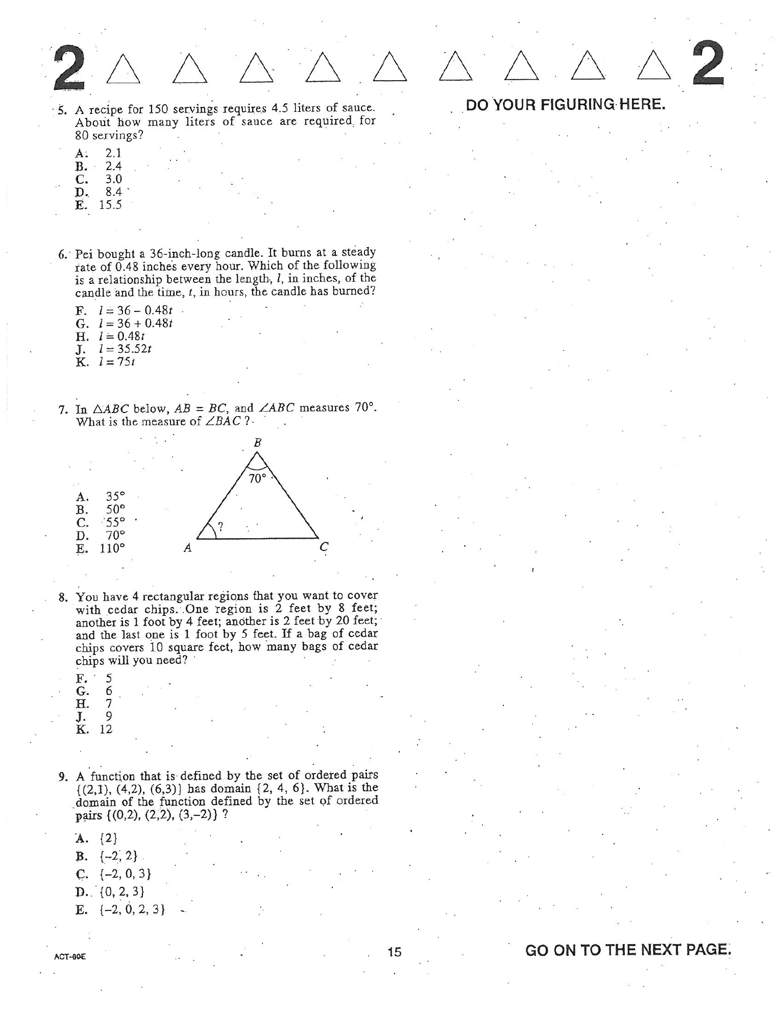 Source page for act-april-2005-form-60e-math-005