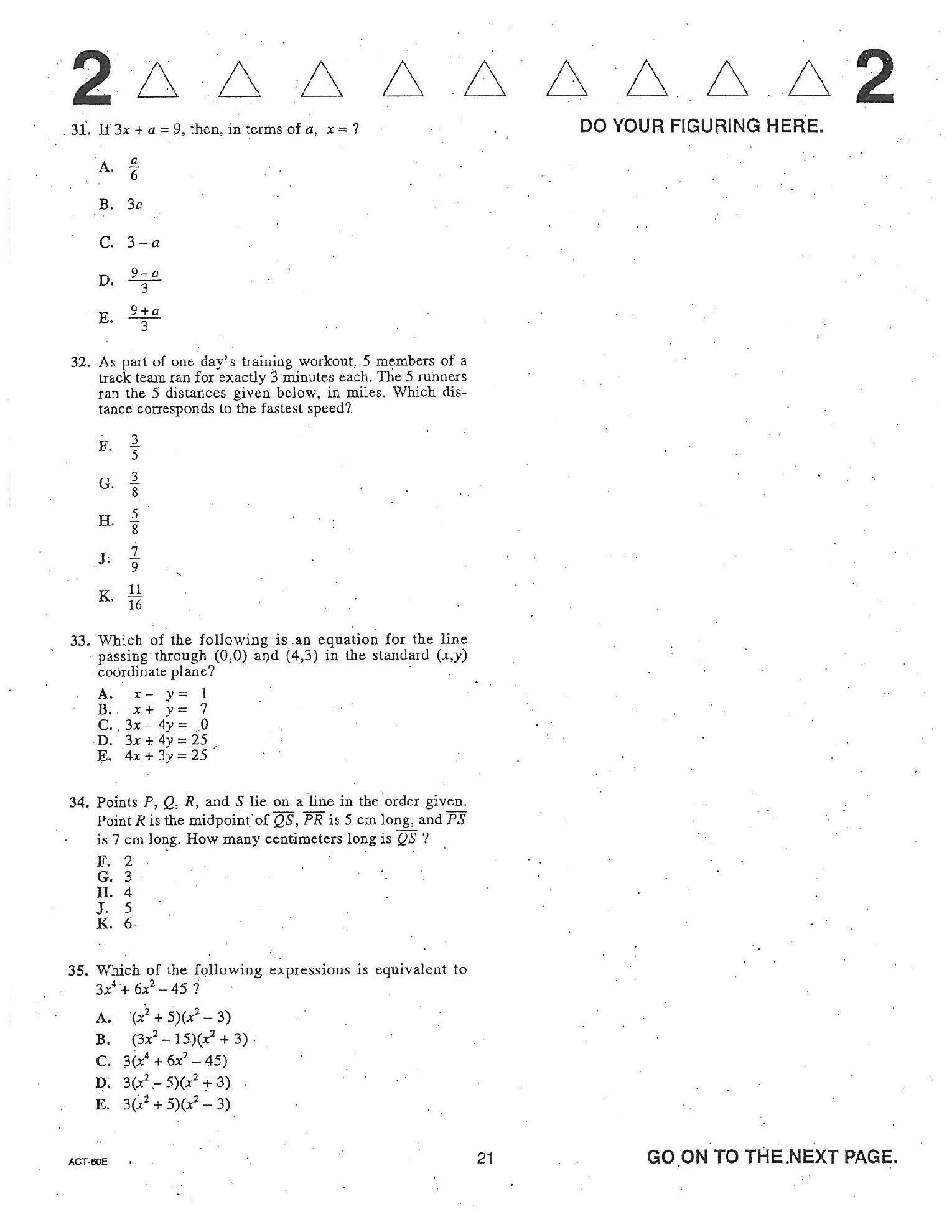 Source page for act-april-2005-form-60e-math-031