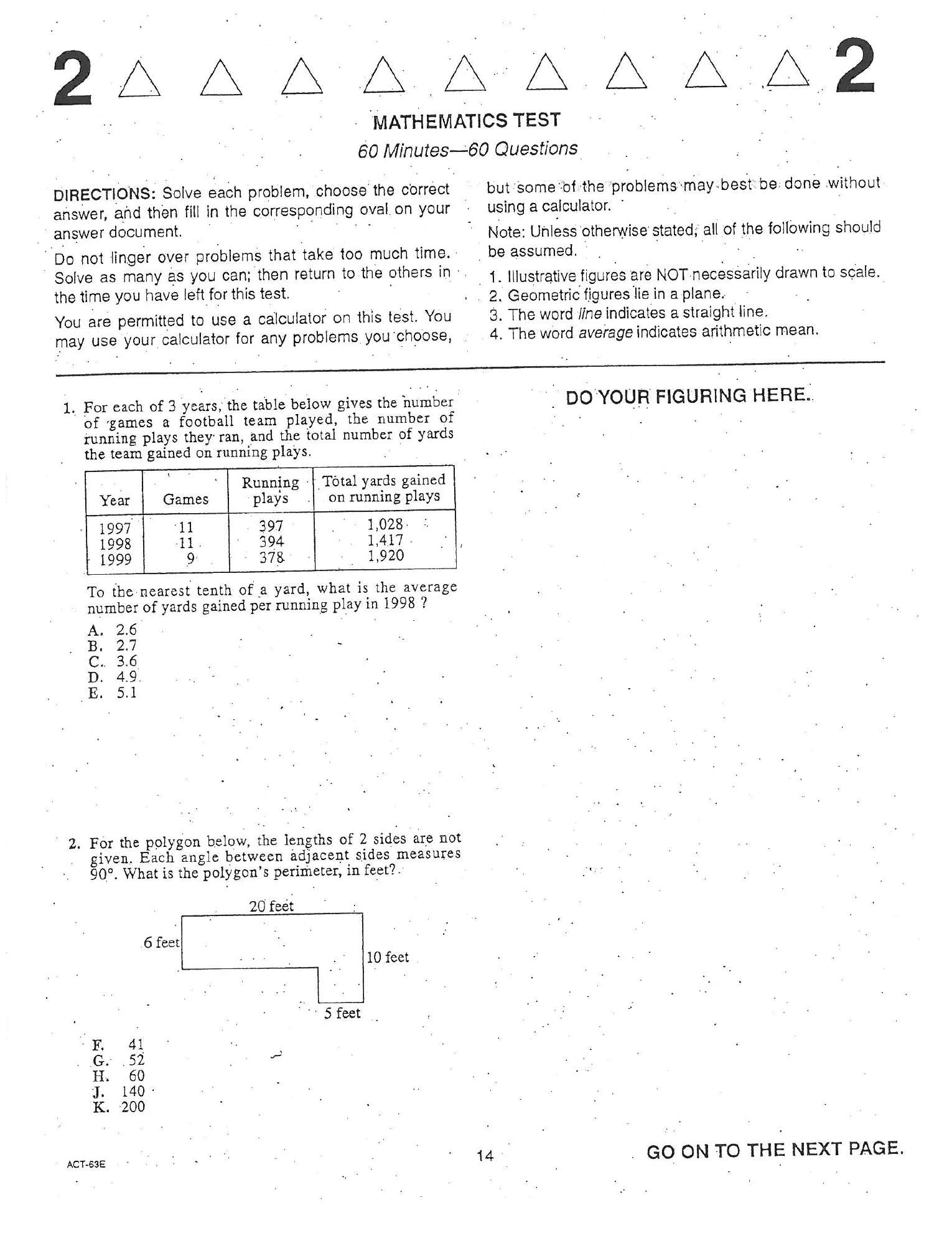 Source page for act-april-2006-form-63e-math-002
