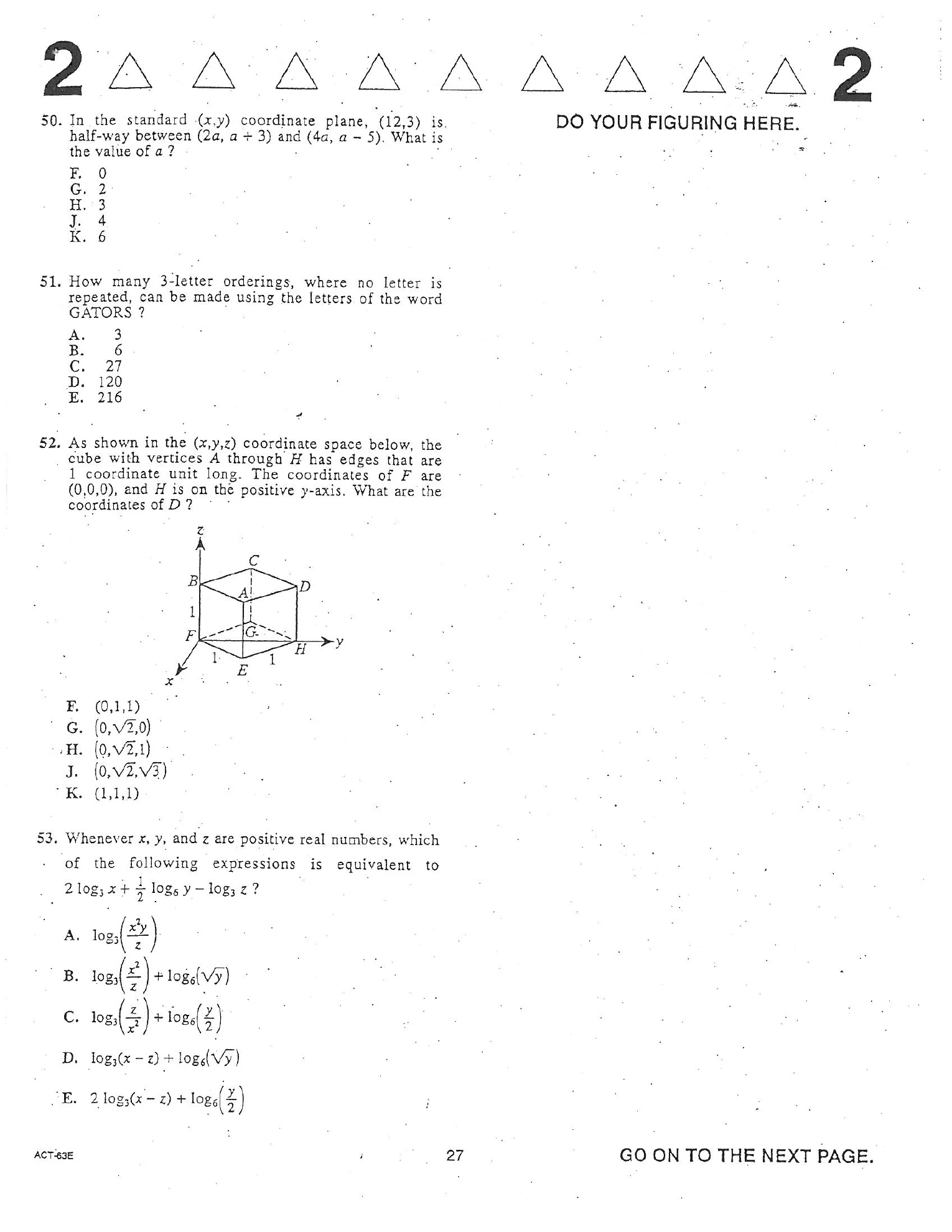 Source page for act-april-2006-form-63e-math-005