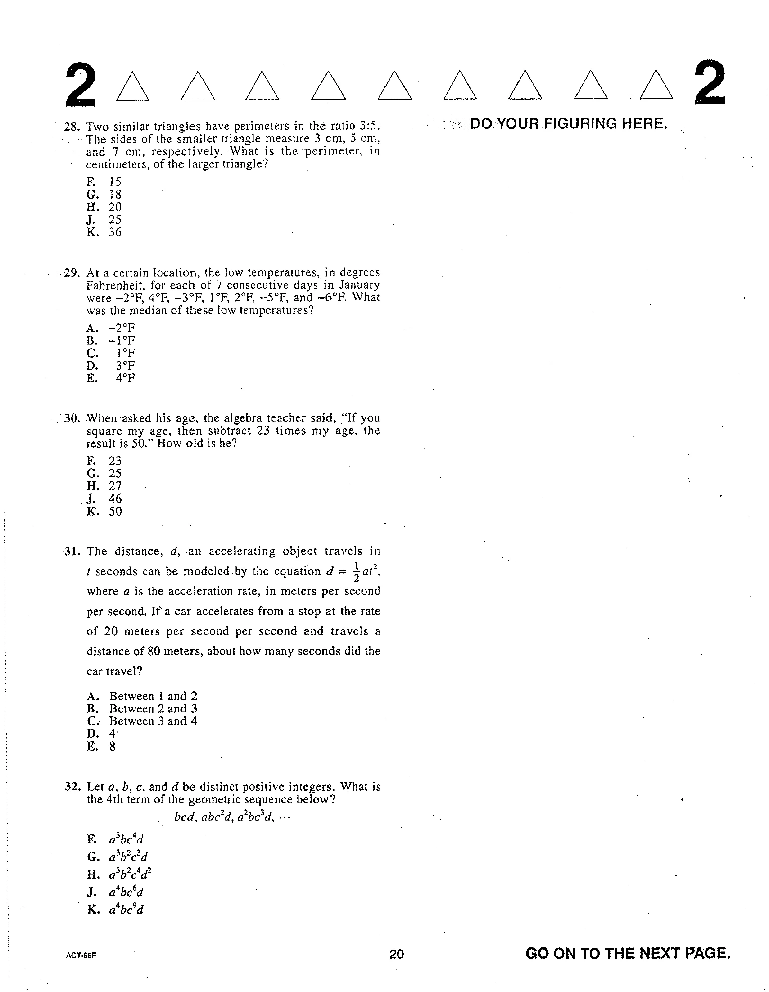 Source page for act-april-2009-form-66f-math-030