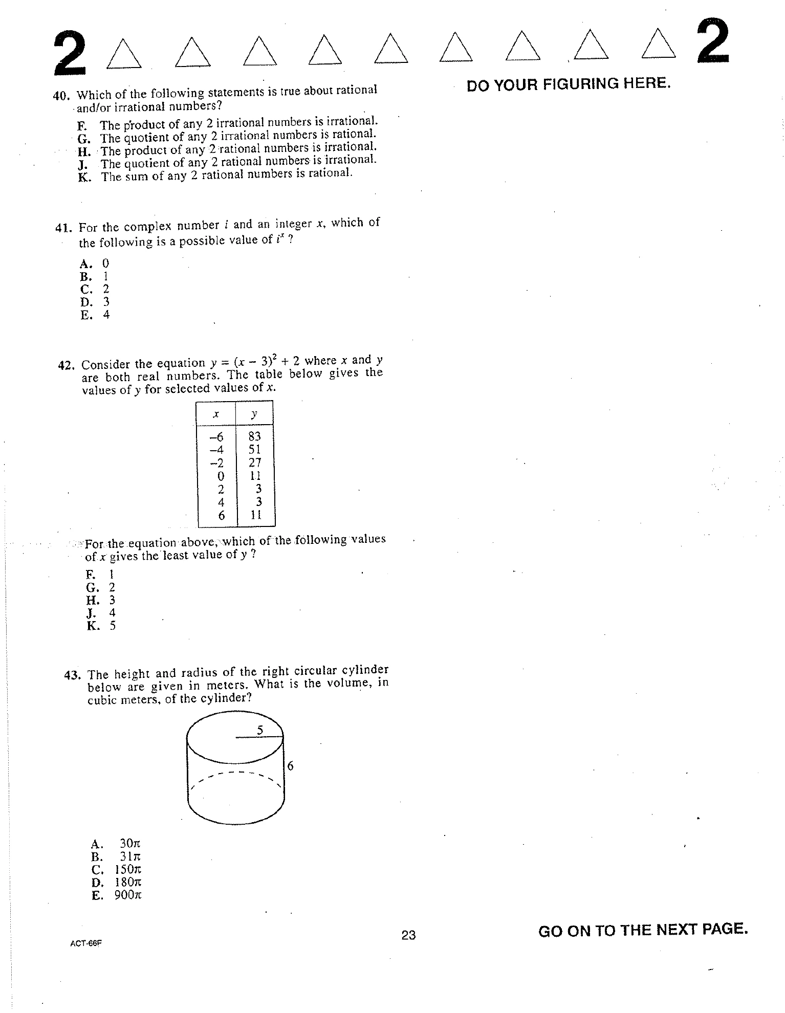 Source page for act-april-2009-form-66f-math-041