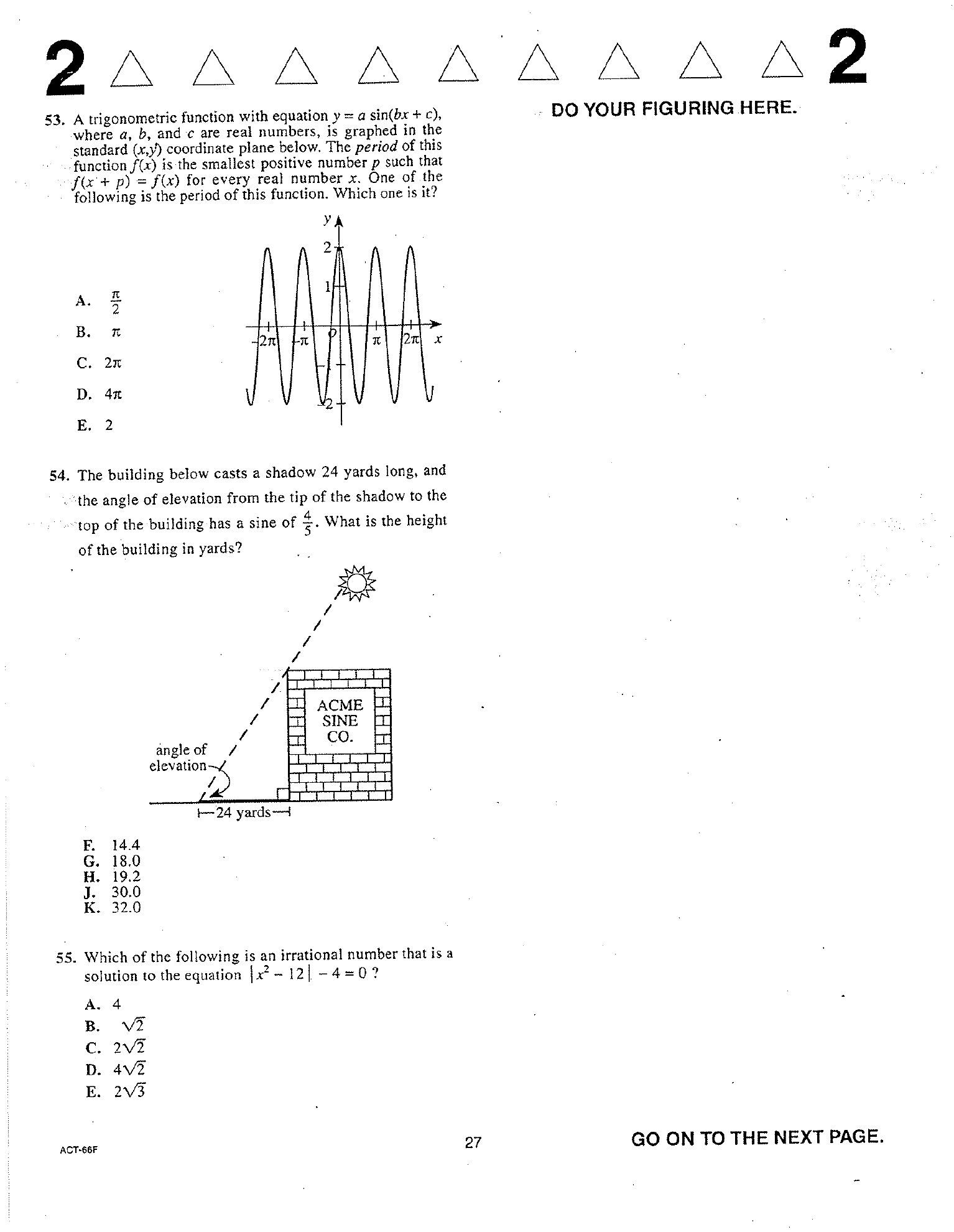 Source page for act-april-2009-form-66f-math-053
