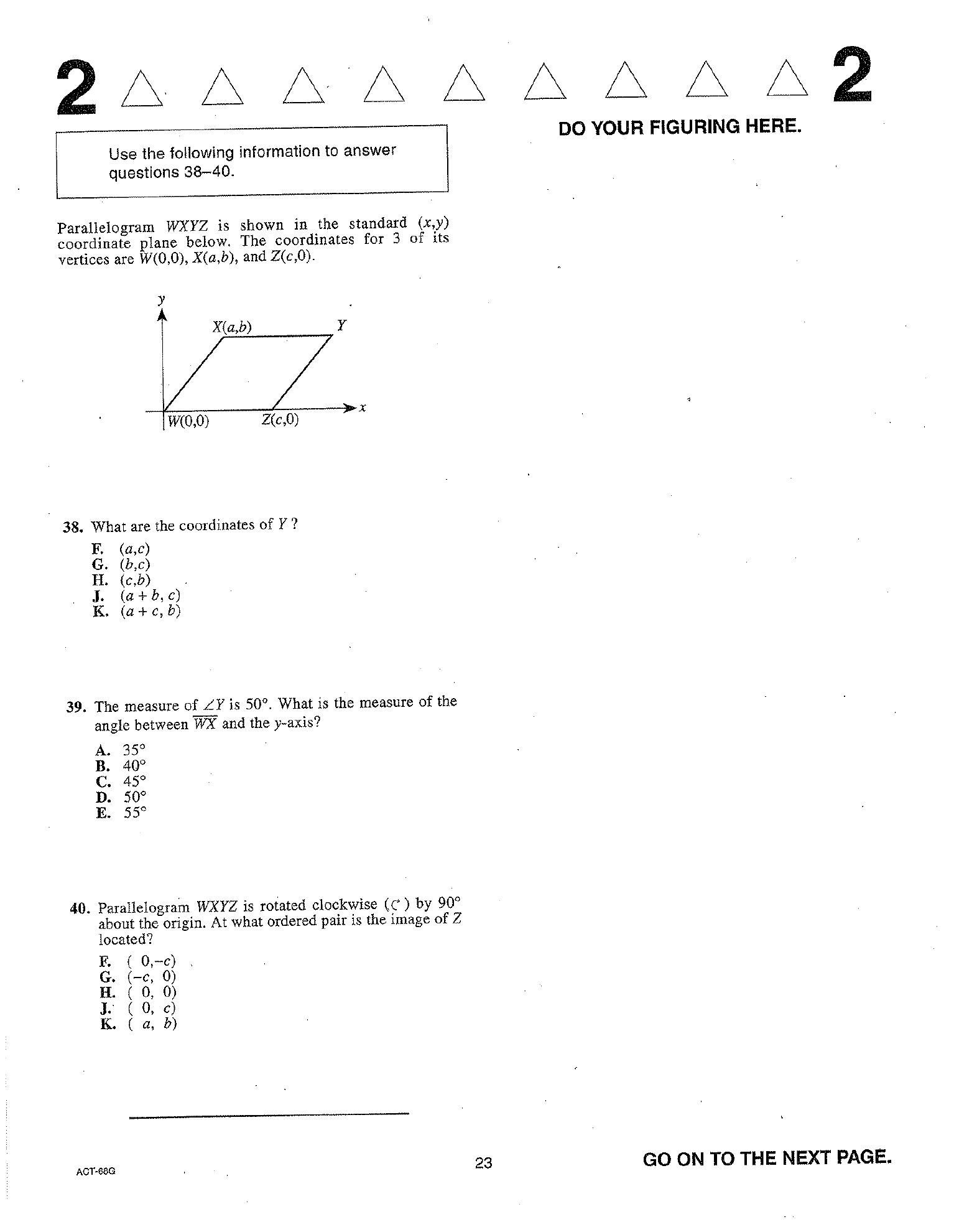 Source page for act-april-2010-form-68g-math-040