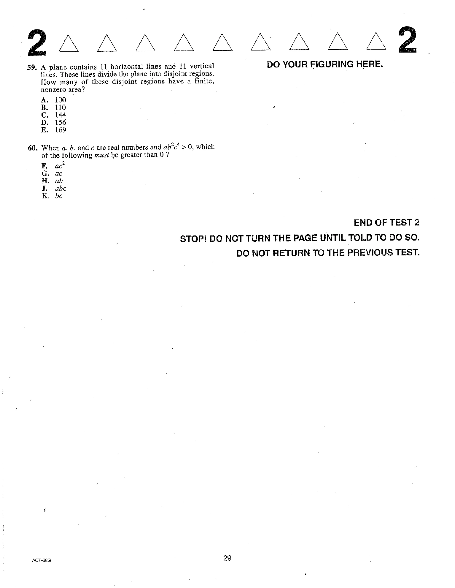 Source page for act-april-2010-form-68g-math-060