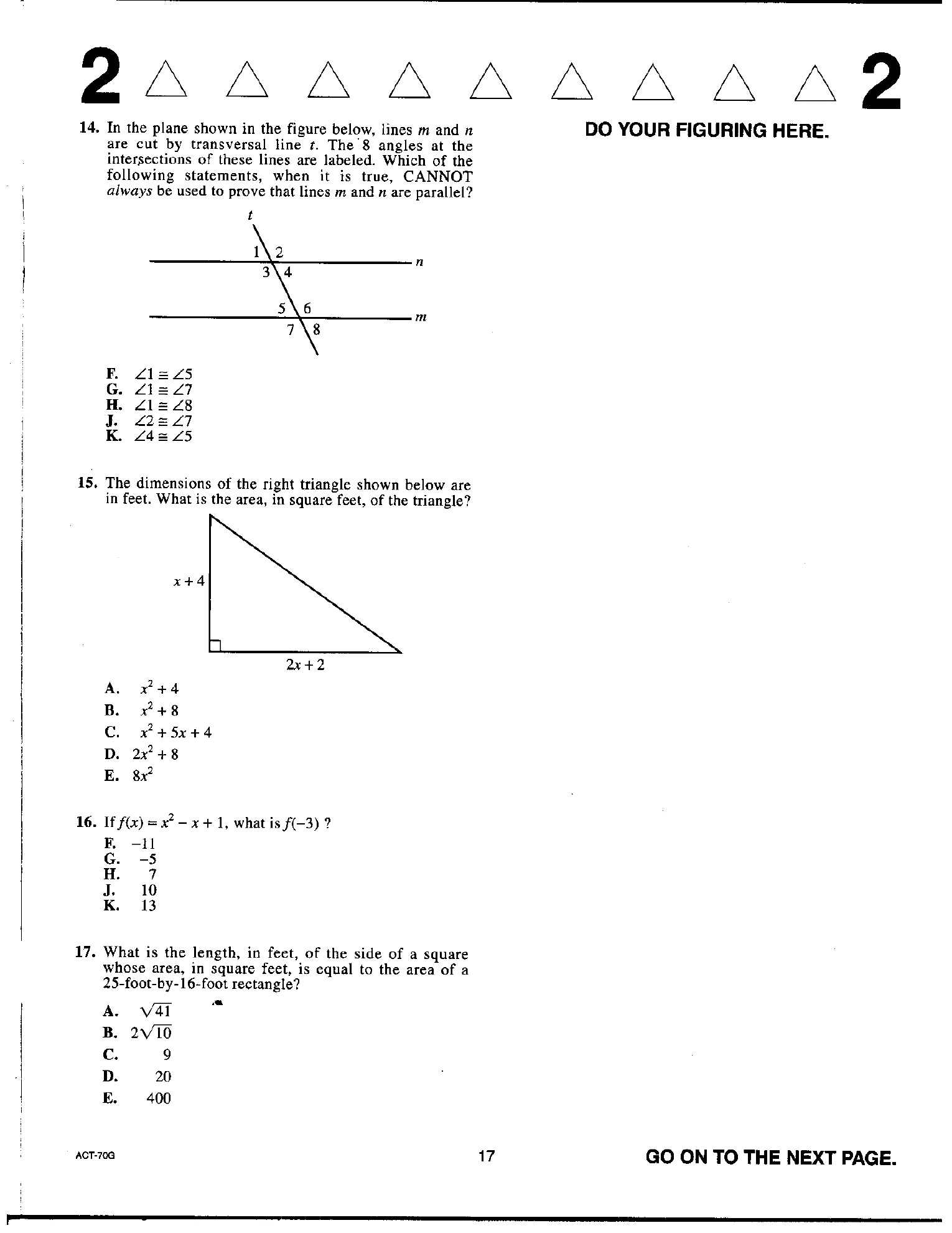Source page for act-april-2012-form-70g-math-013