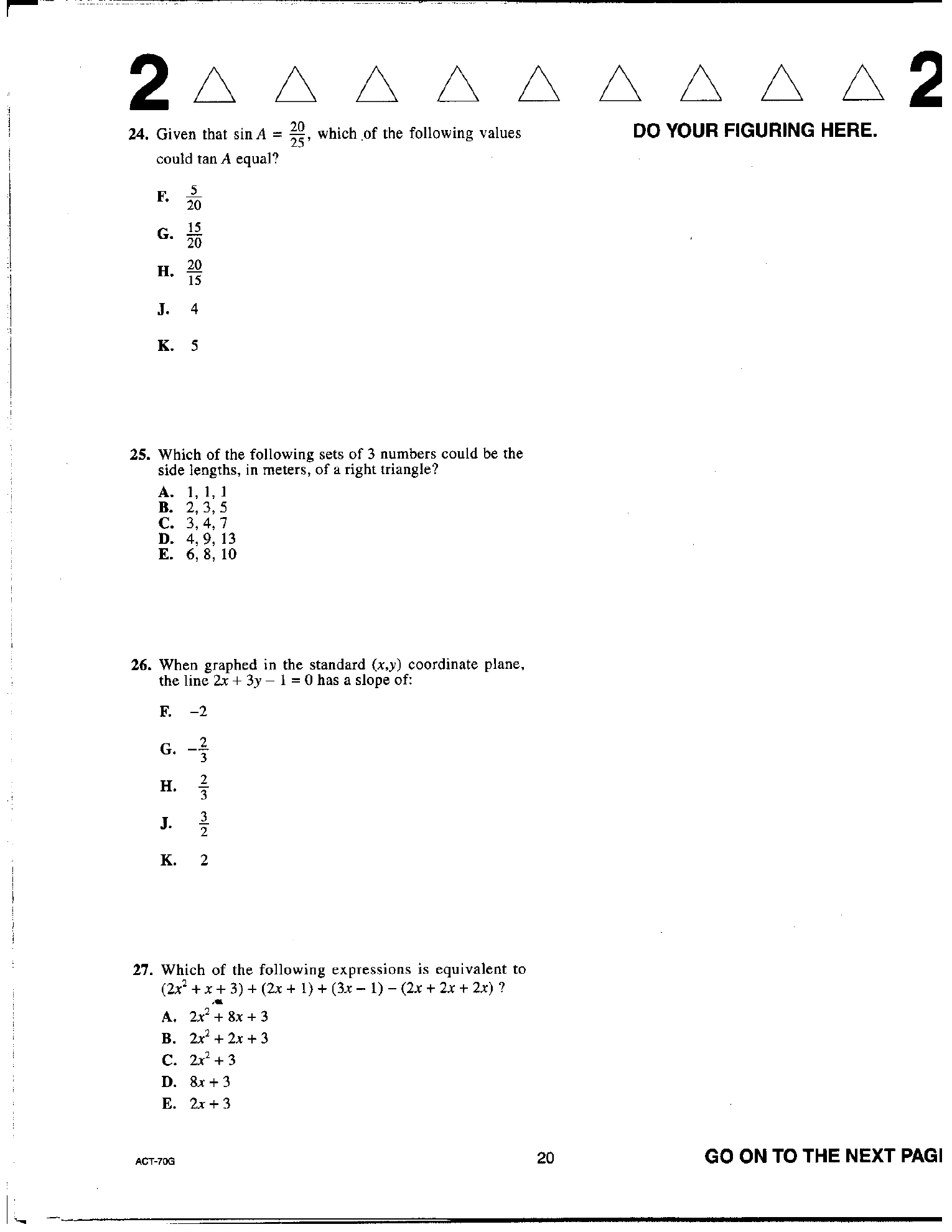 Source page for act-april-2012-form-70g-math-024