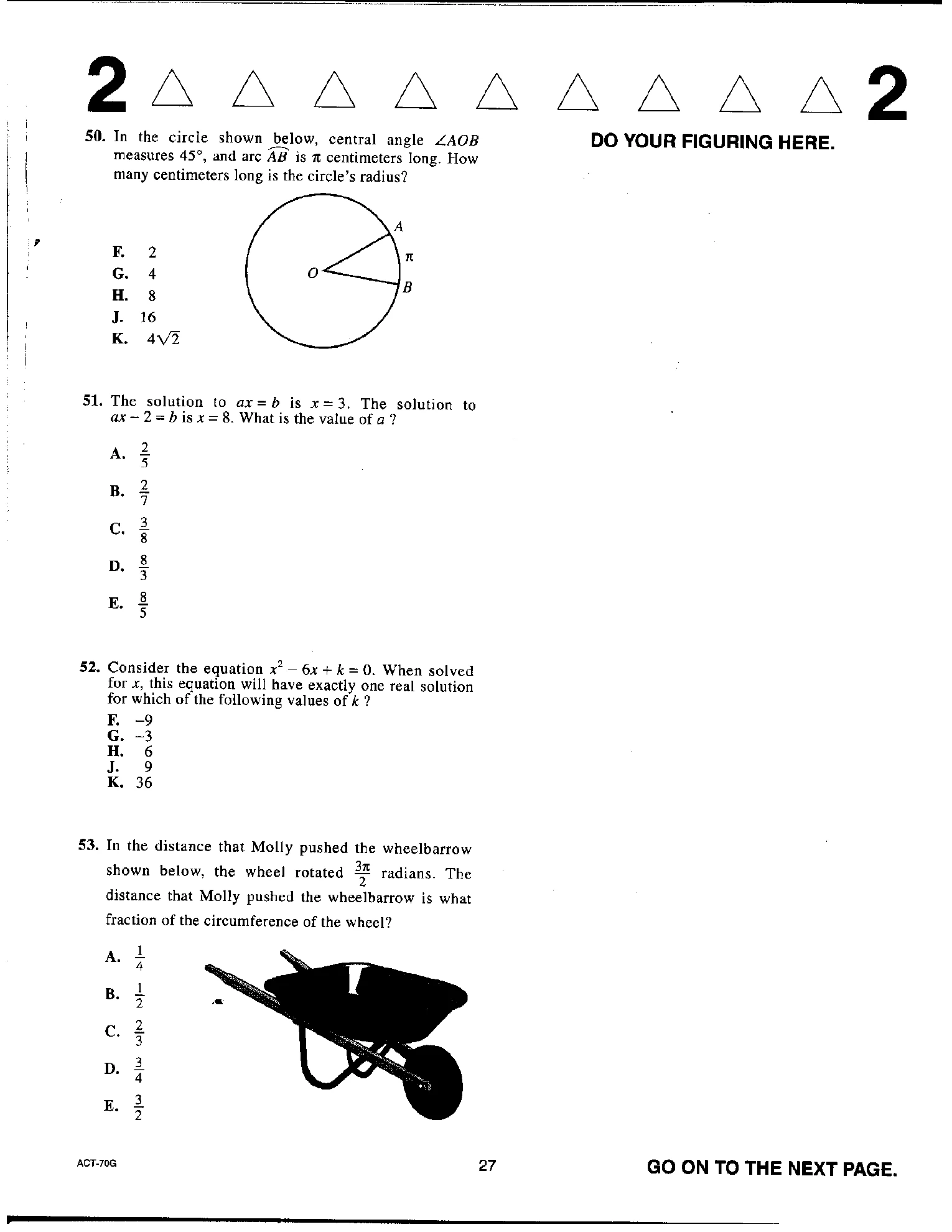 Source page for act-april-2012-form-70g-math-050