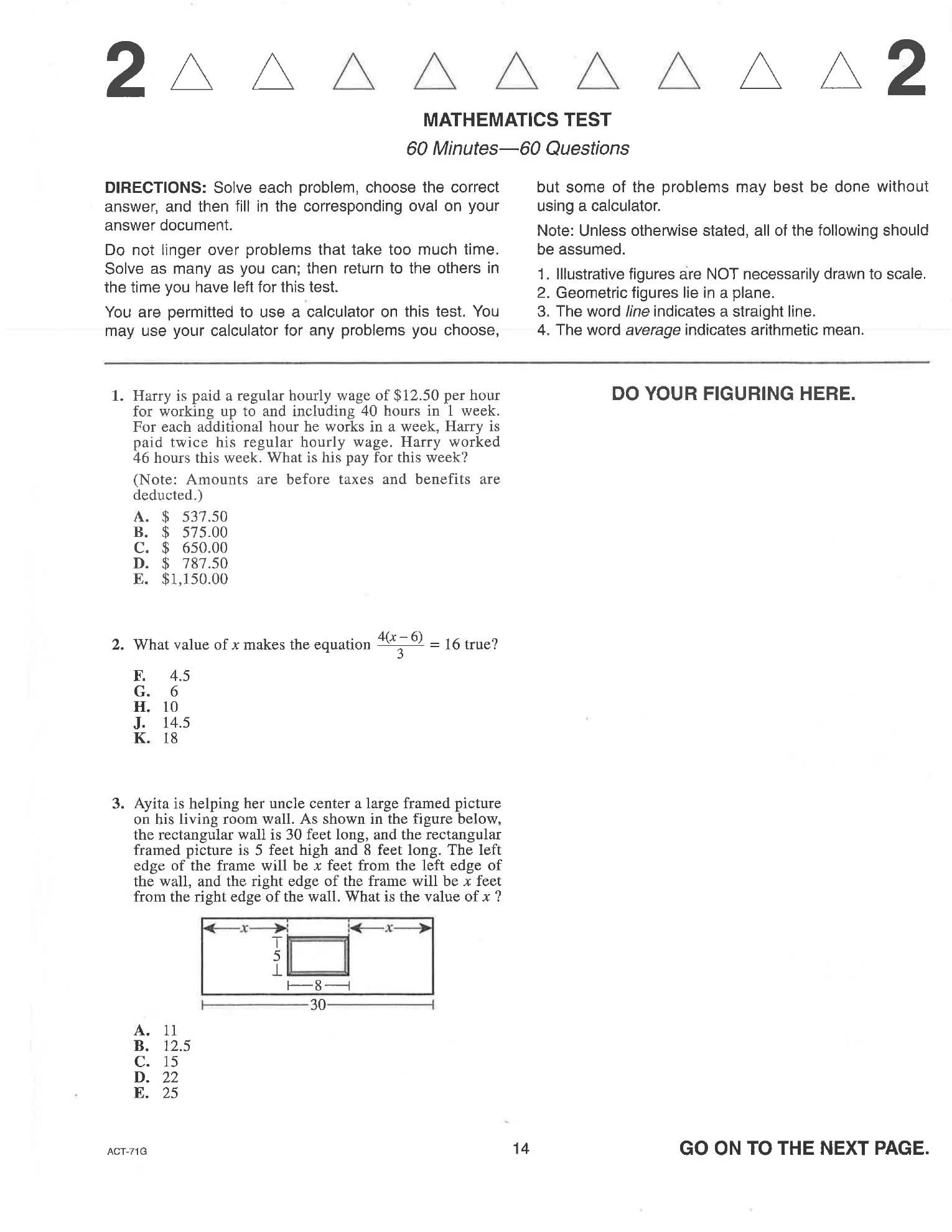 Source page for act-april-2013-form-71g-math-001