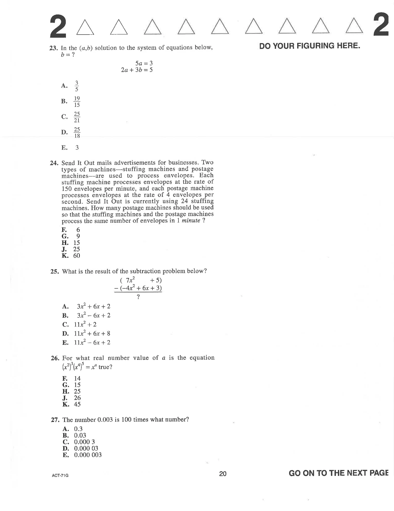 Source page for act-april-2013-form-71g-math-023