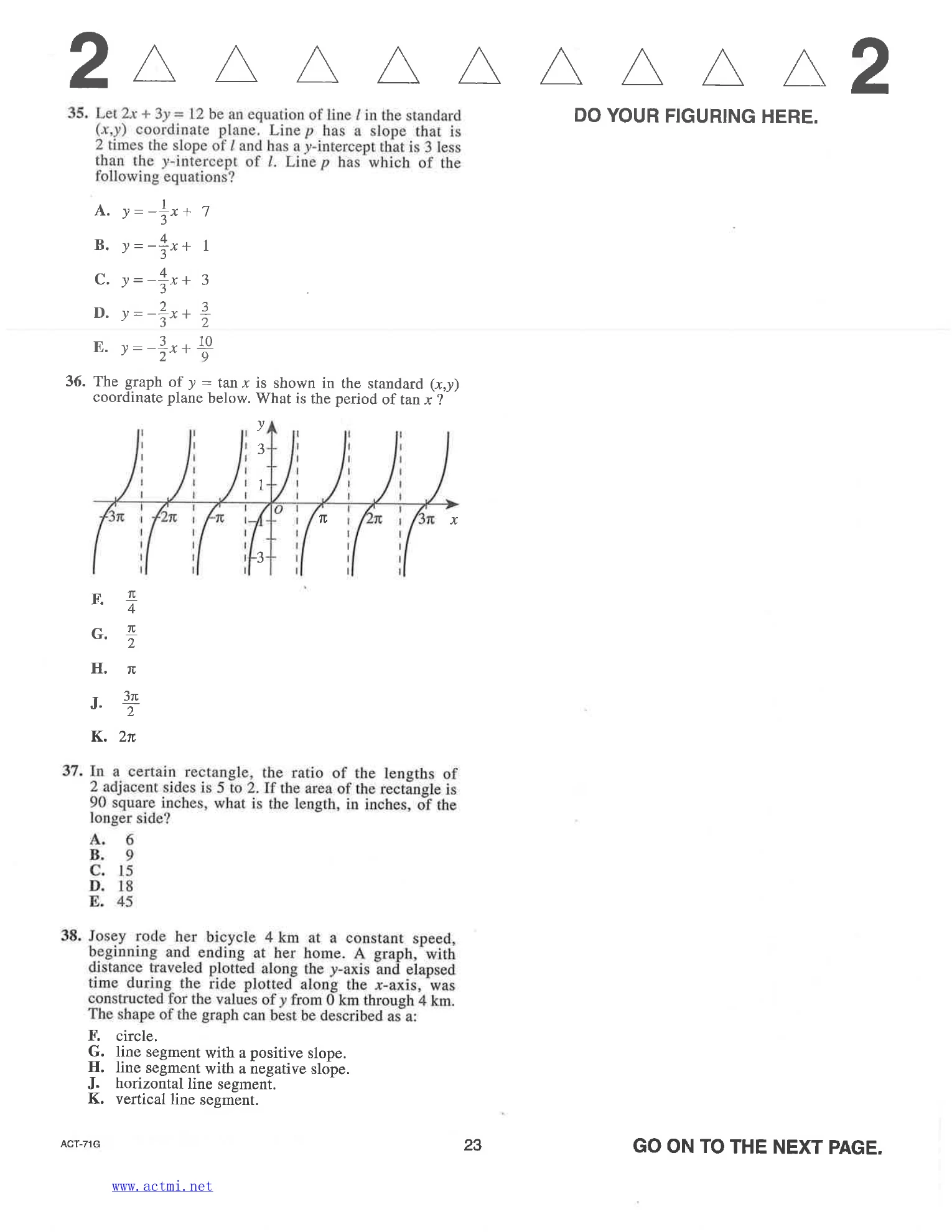 Source page for act-april-2013-form-71g-math-035