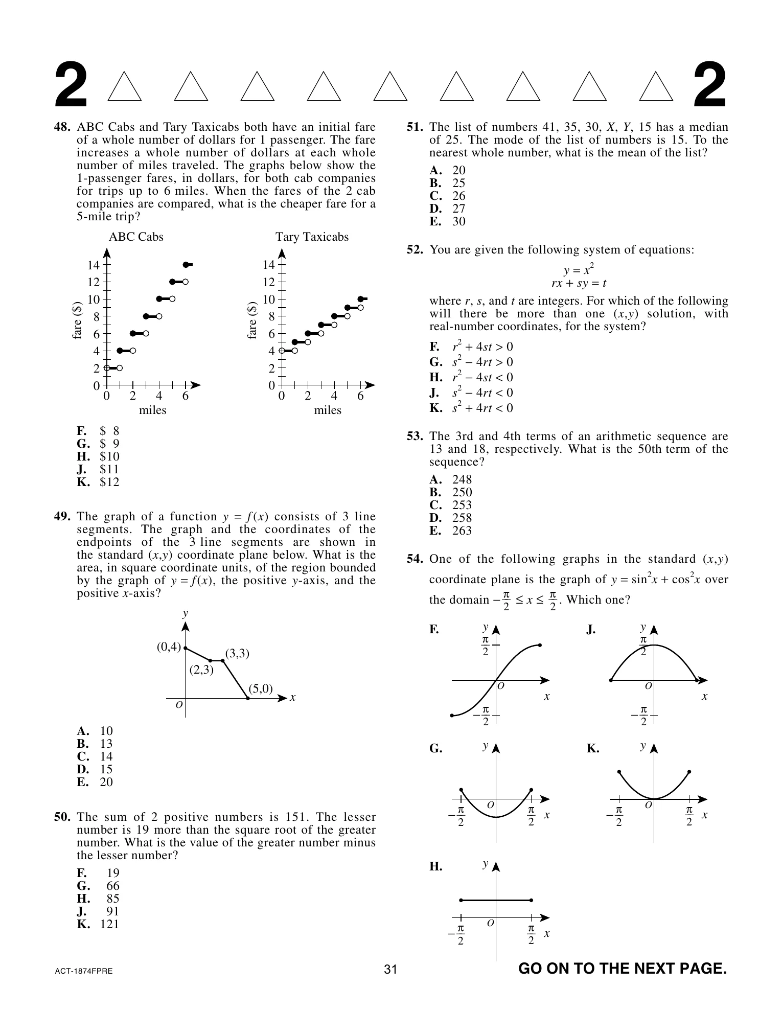 Source page for act-april-2017-form-74f-math-054