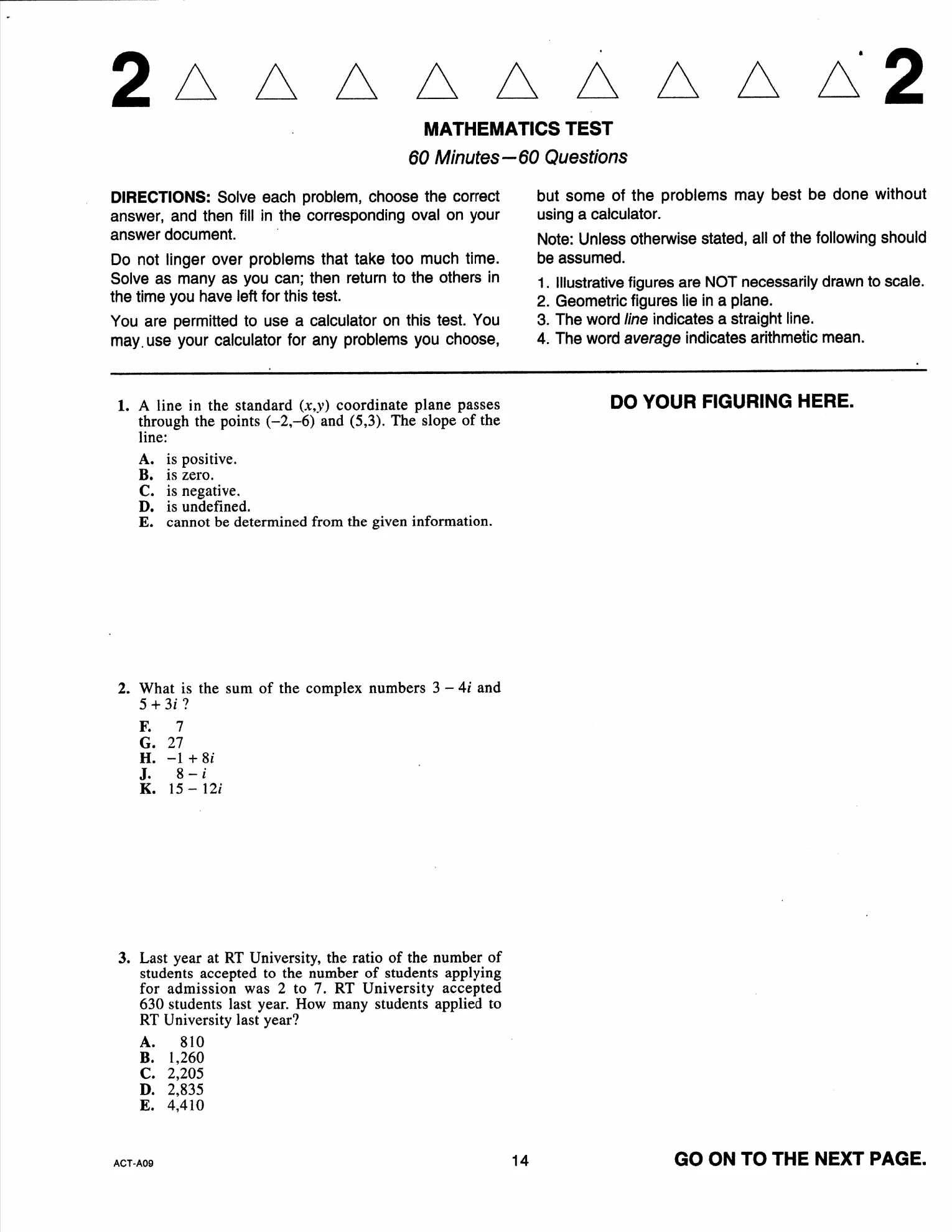 Source page for act-april-2018-form-a09-math-001
