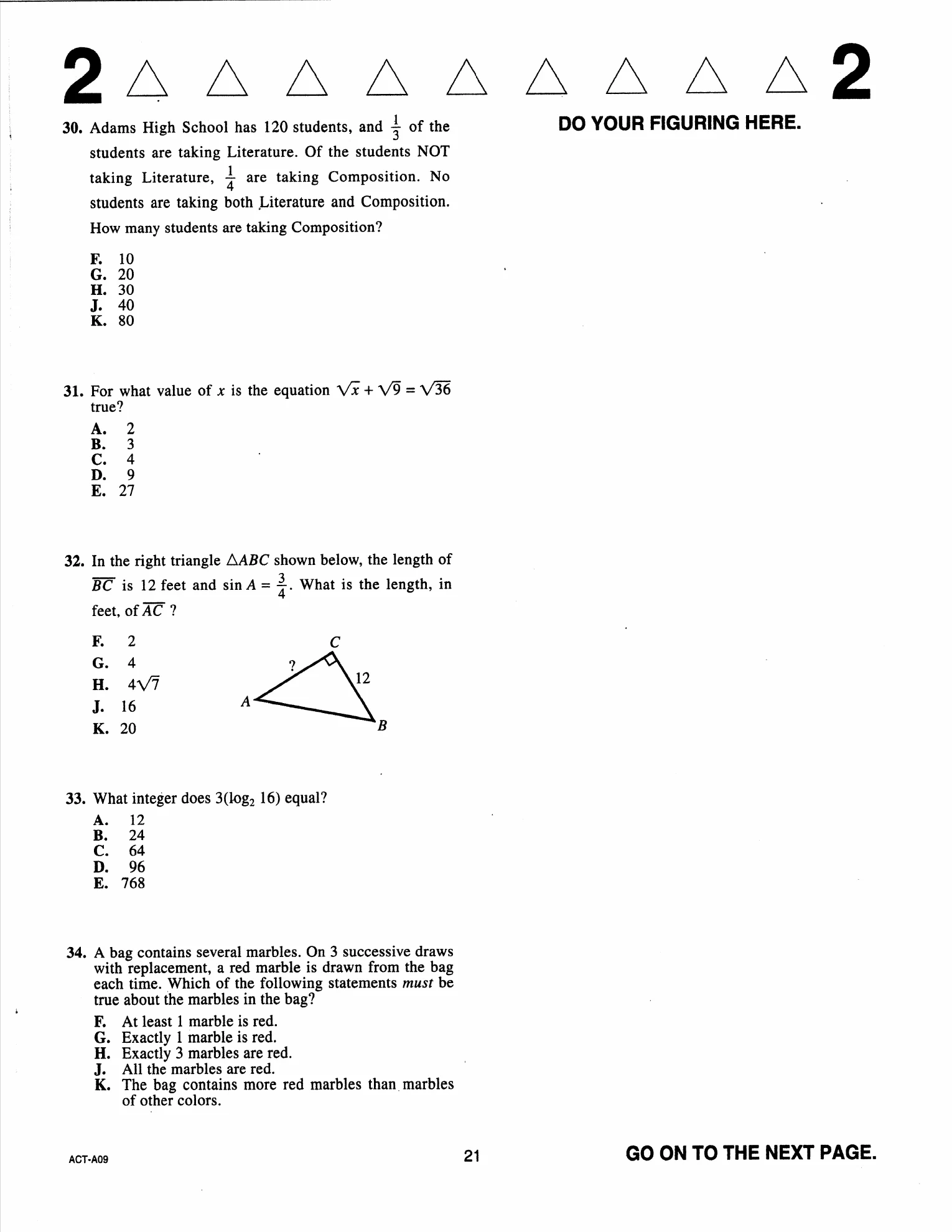 Source page for act-april-2018-form-a09-math-031