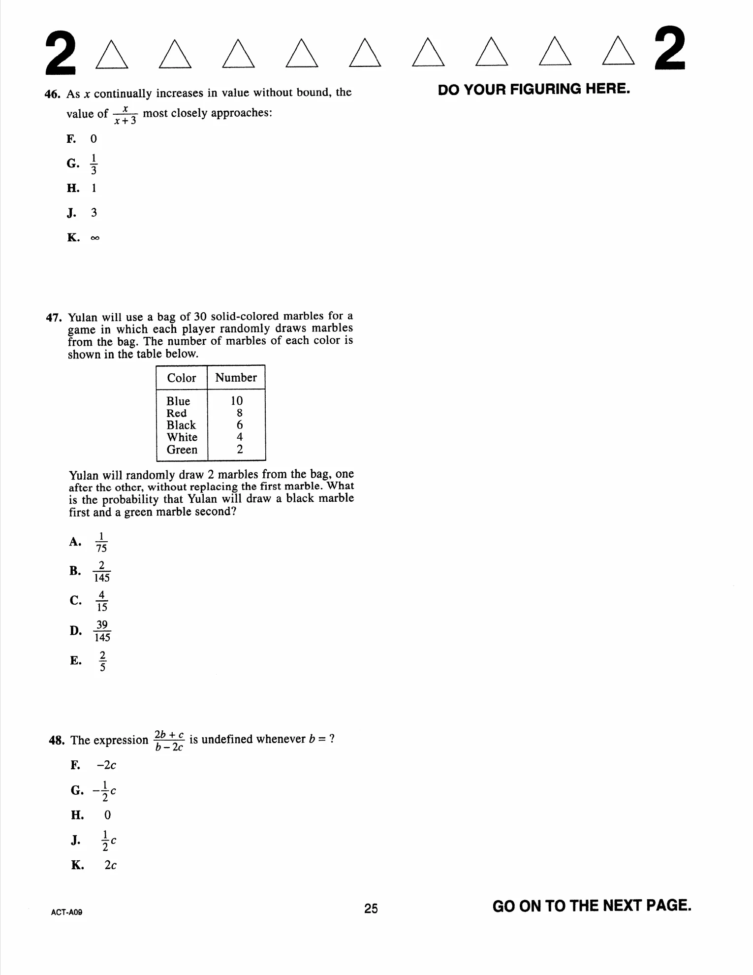 Source page for act-april-2018-form-a09-math-046