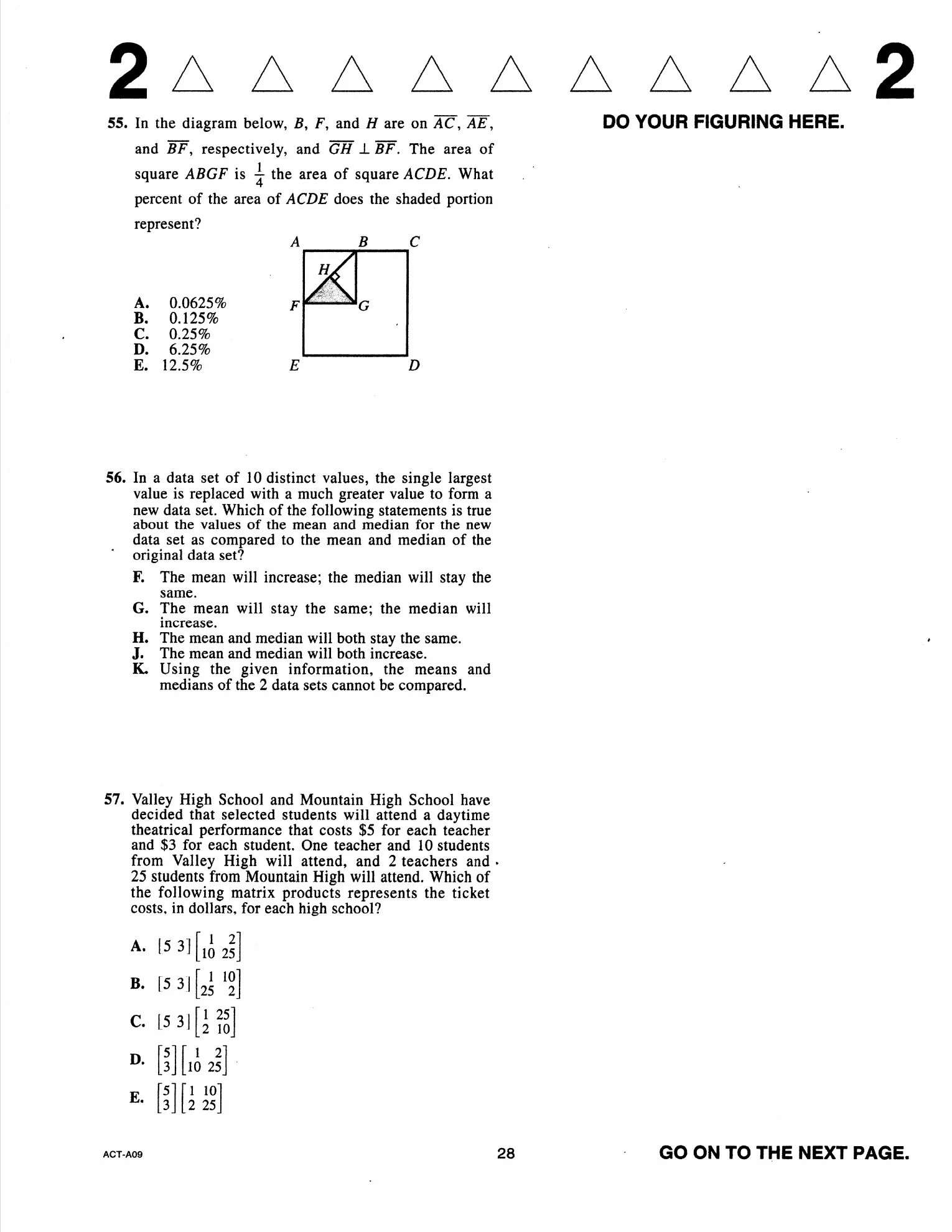Source page for act-april-2018-form-a09-math-006