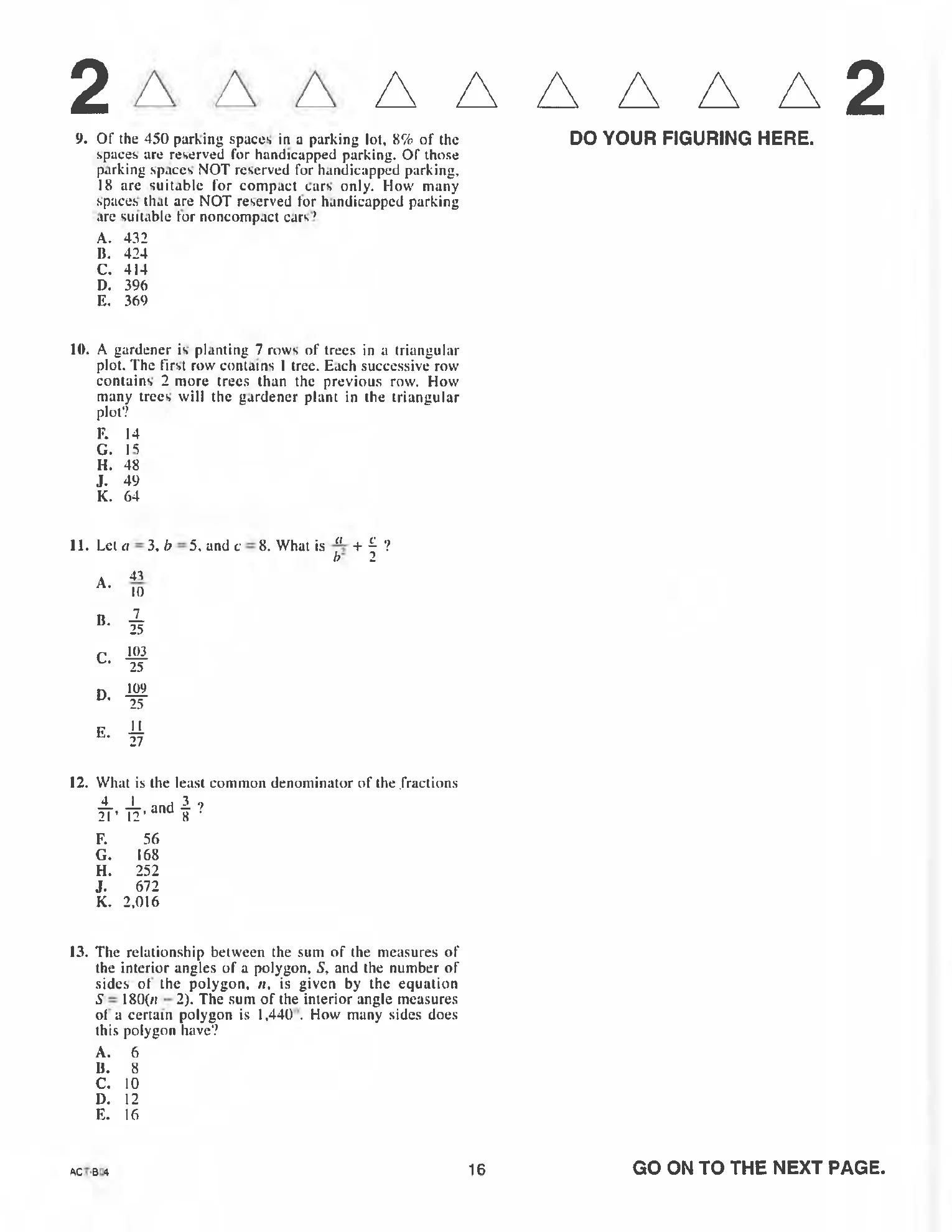 Source page for act-april-2019-form-b04-math-008