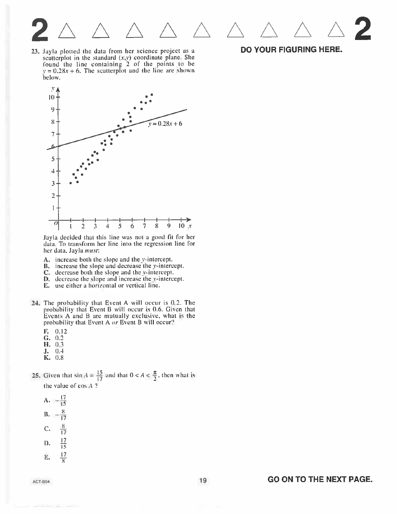 Source page for act-april-2019-form-b04-math-011