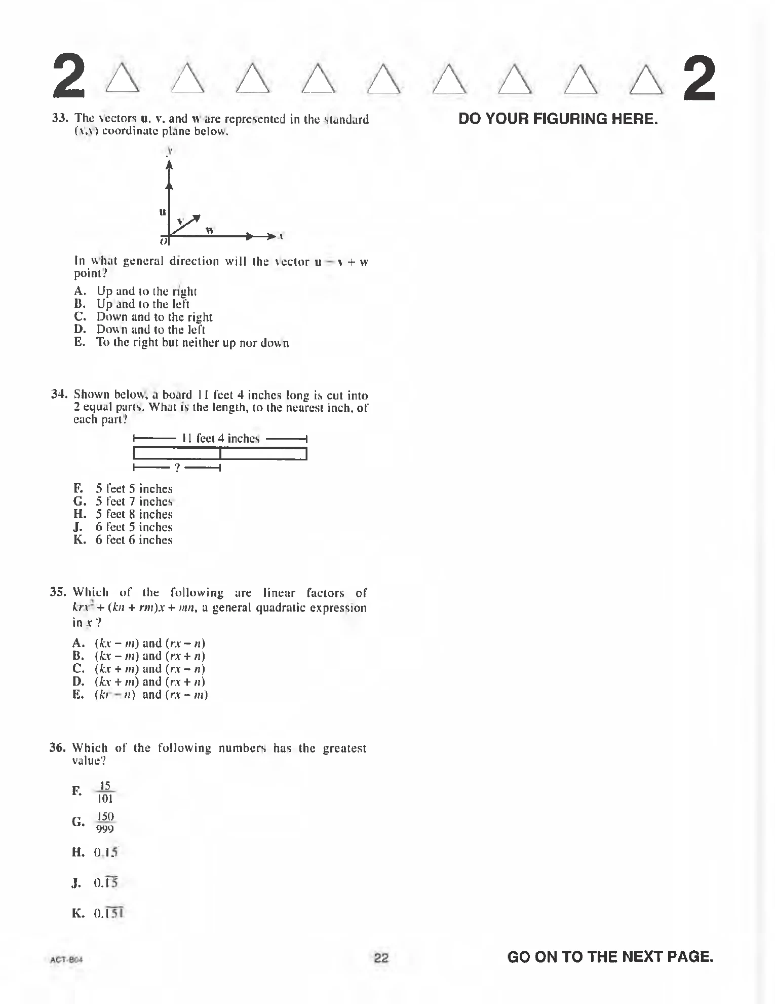 Source page for act-april-2019-form-b04-math-034