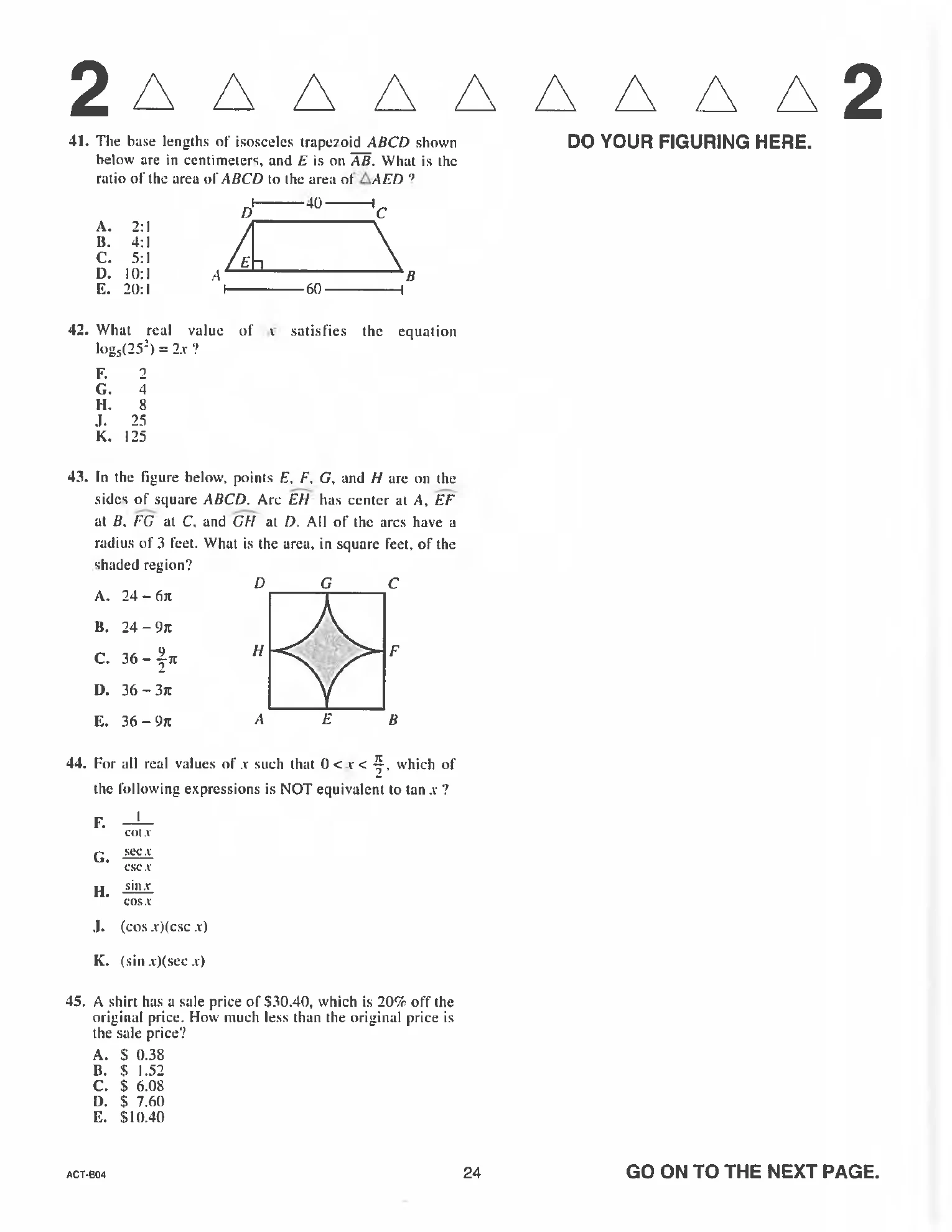 Source page for act-april-2019-form-b04-math-043