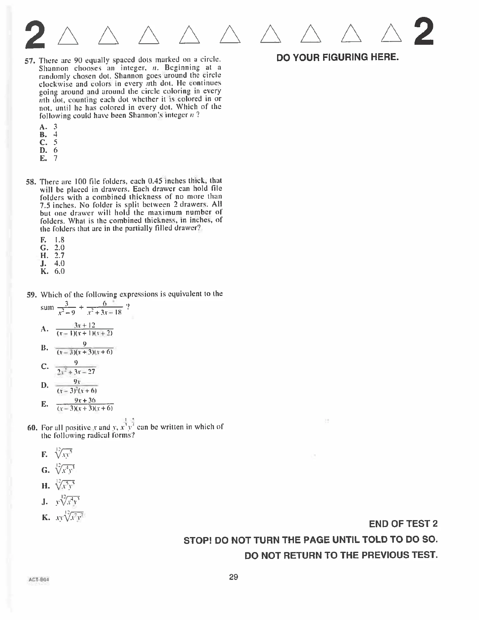 Source page for act-april-2019-form-b04-math-007