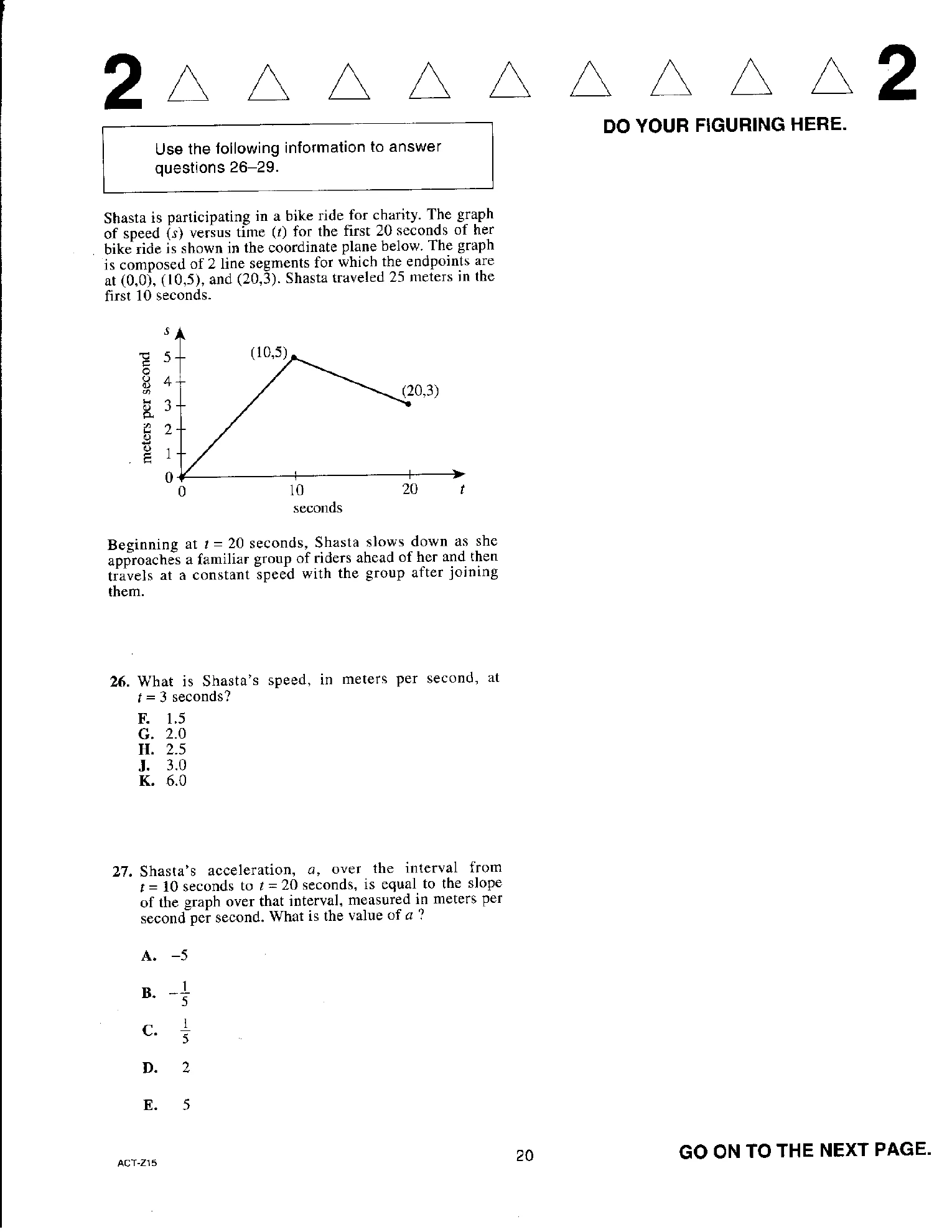 Source page for act-april-2019-form-z15-math-027