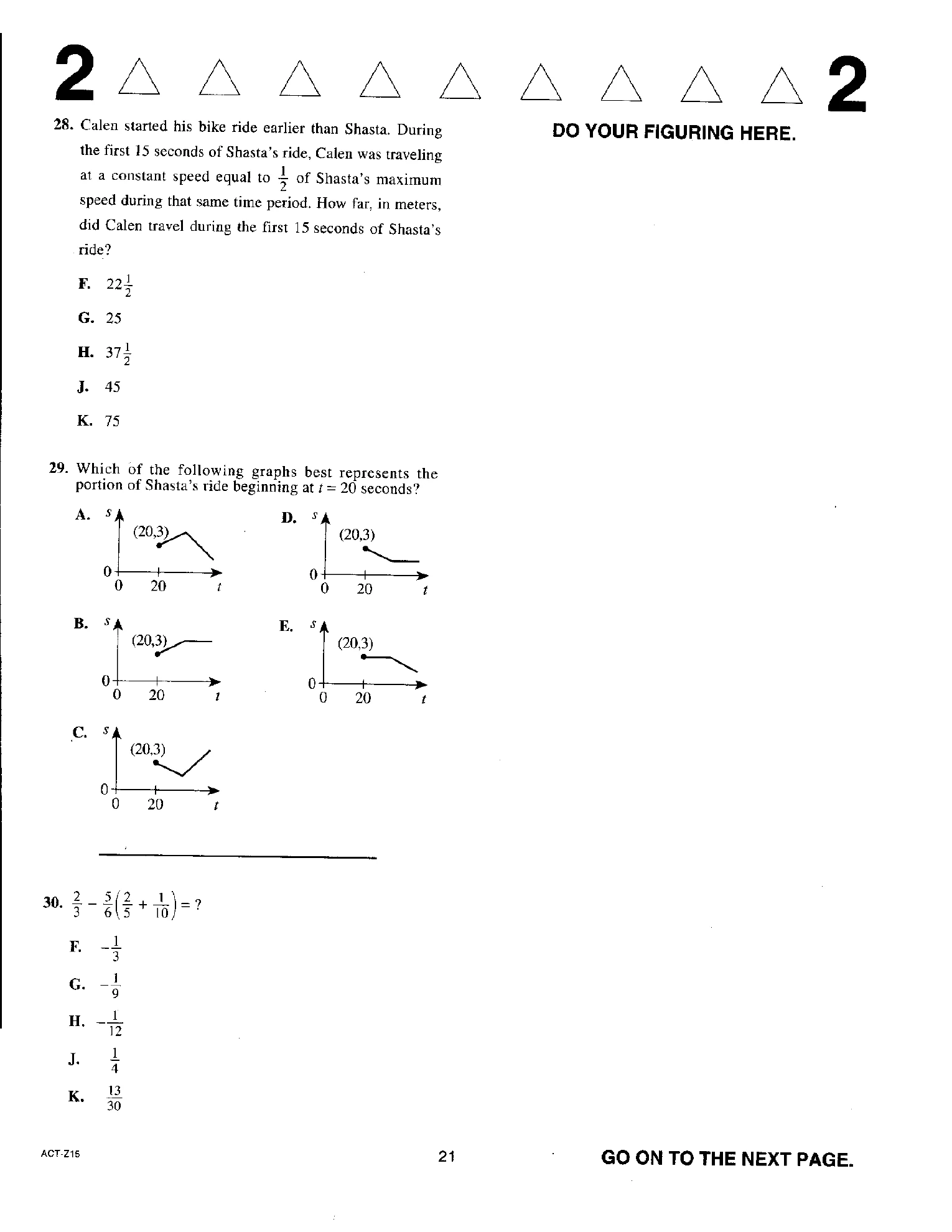 Source page for act-april-2019-form-z15-math-028