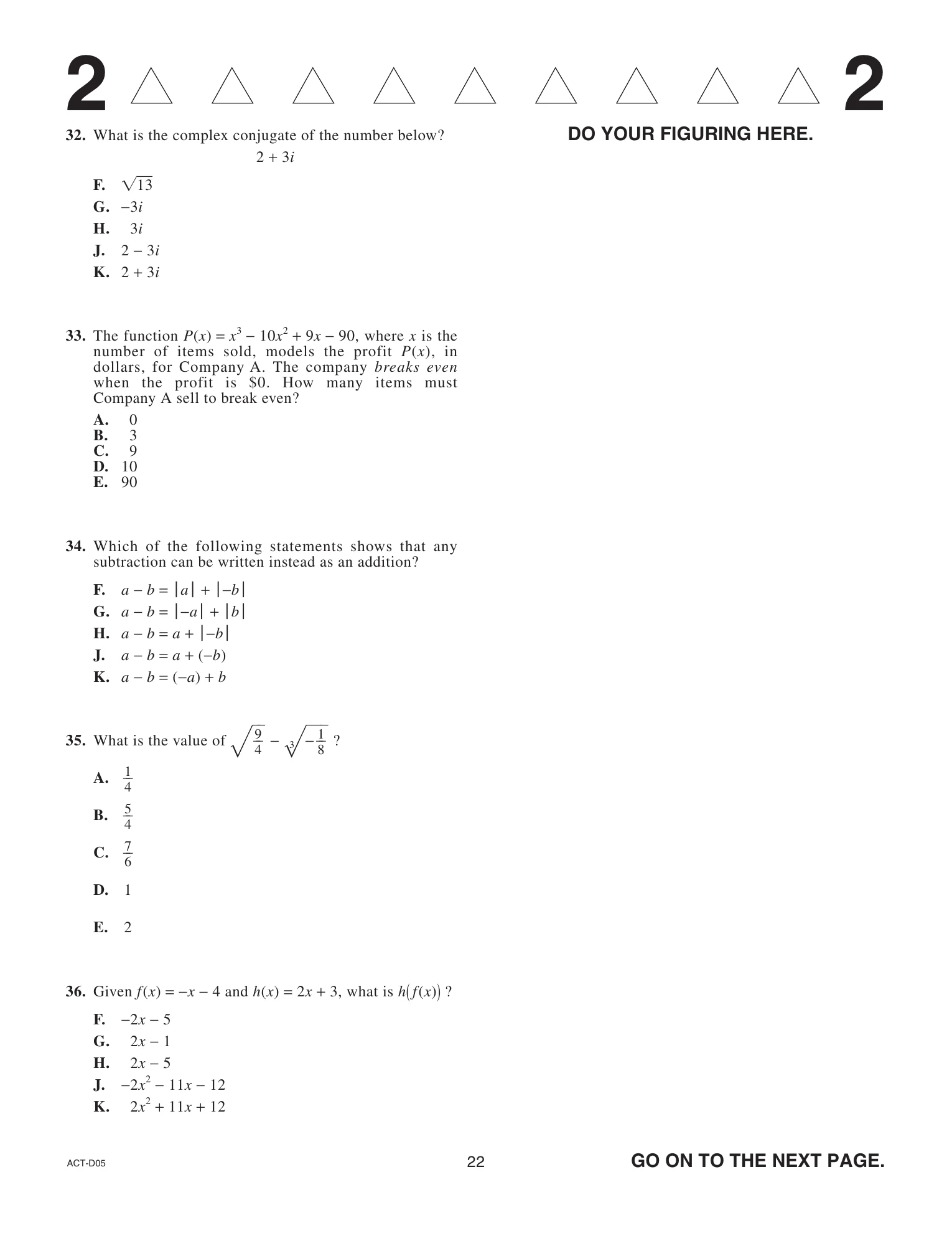 Source page for act-april-2021-form-d05-math-035