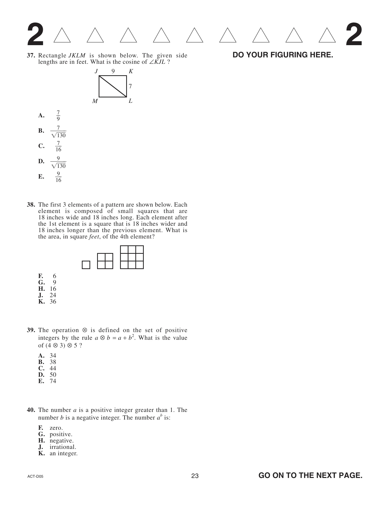 Source page for act-april-2021-form-d05-math-037