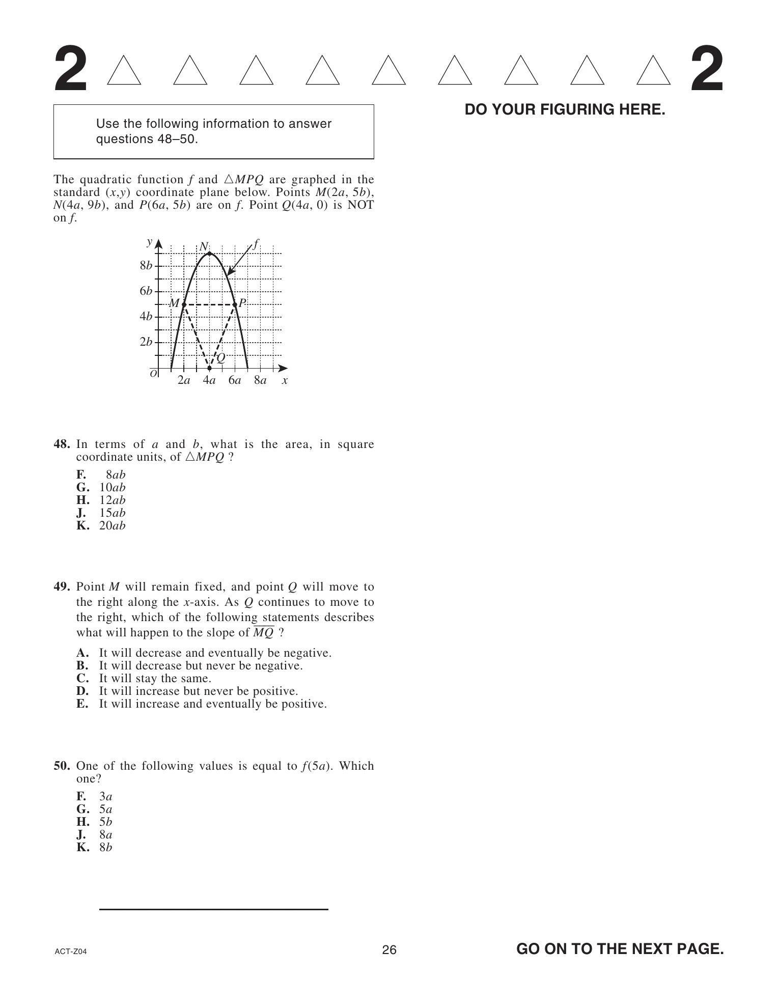 Source page for act-april-2021-form-z04-math-051