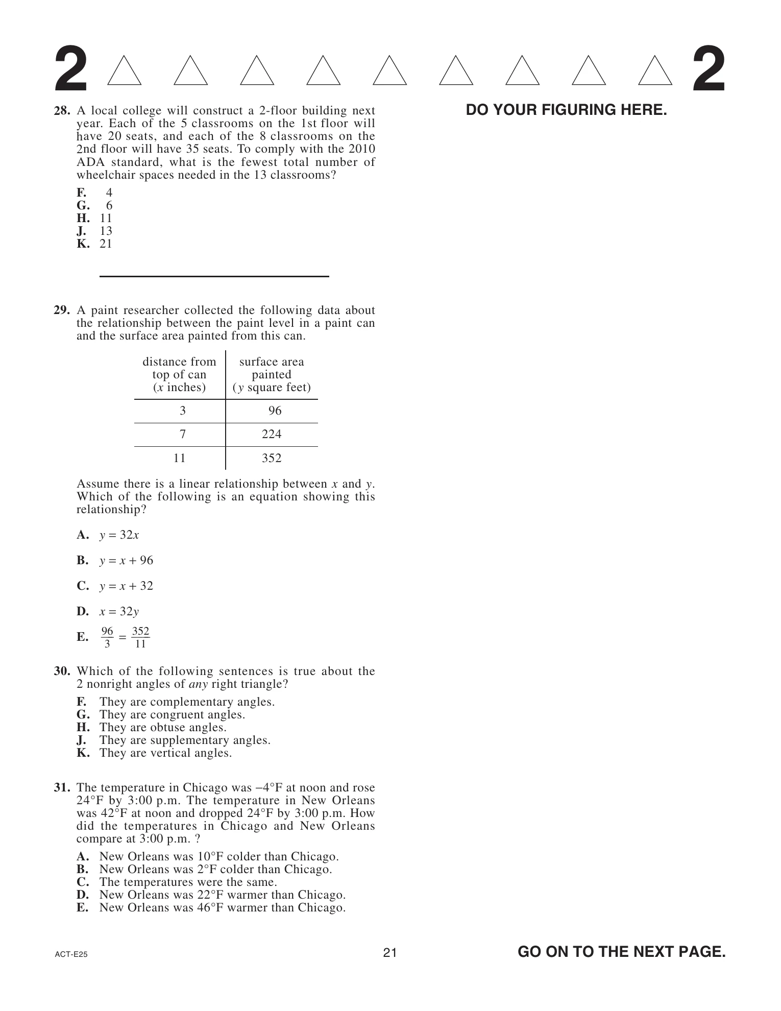 Source page for act-april-2022-form-e25-math-032