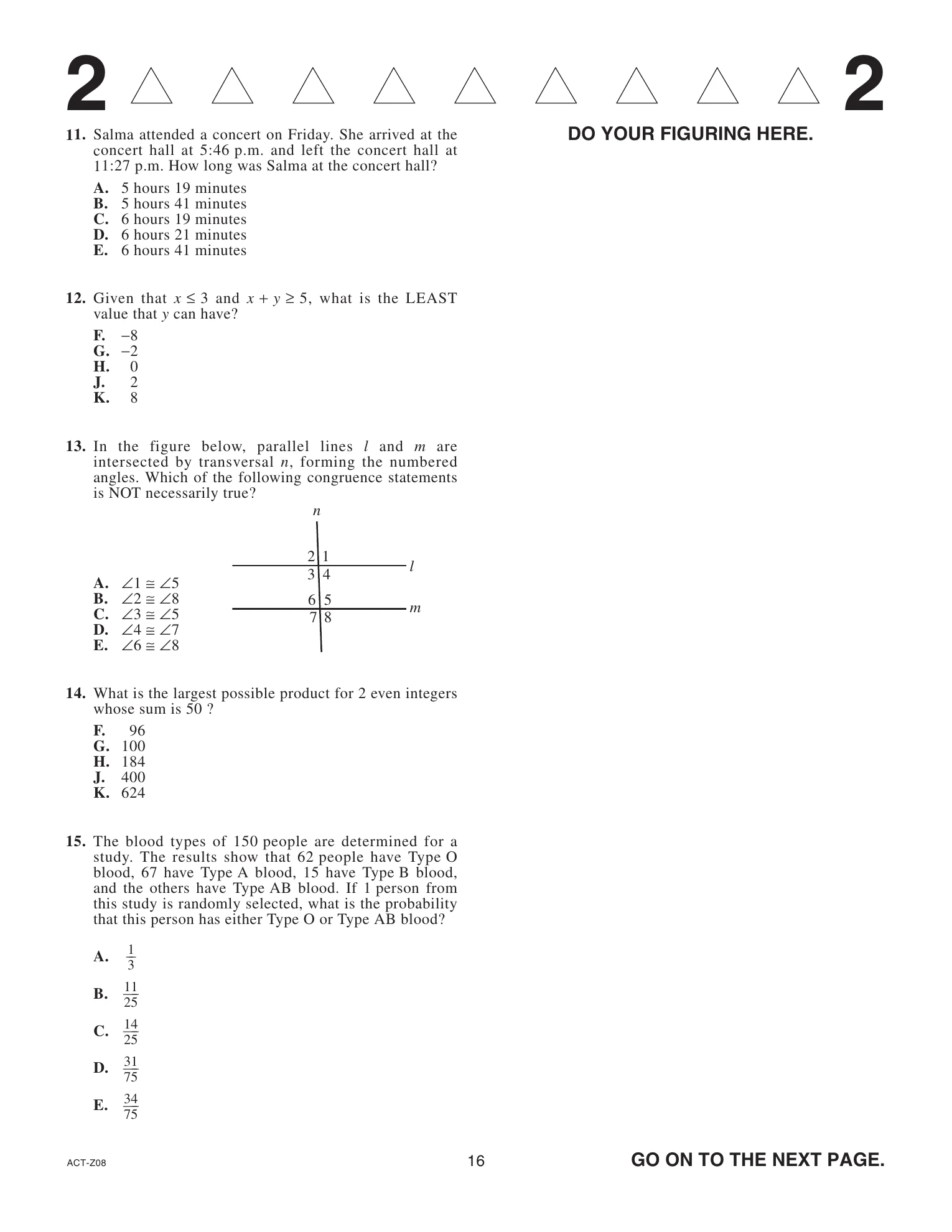 Source page for act-april-2022-form-z08-math-015