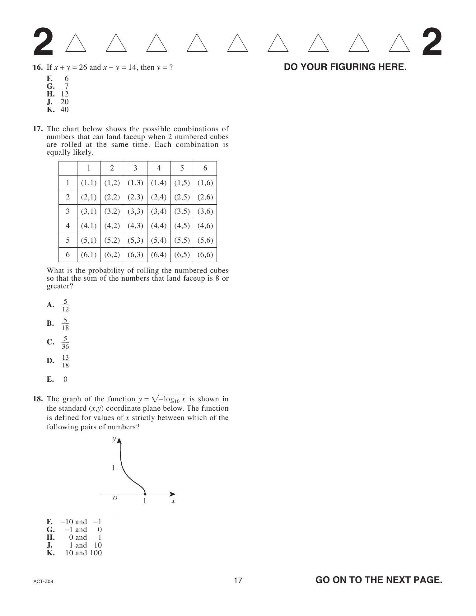 Source page for act-april-2022-form-z08-math-017