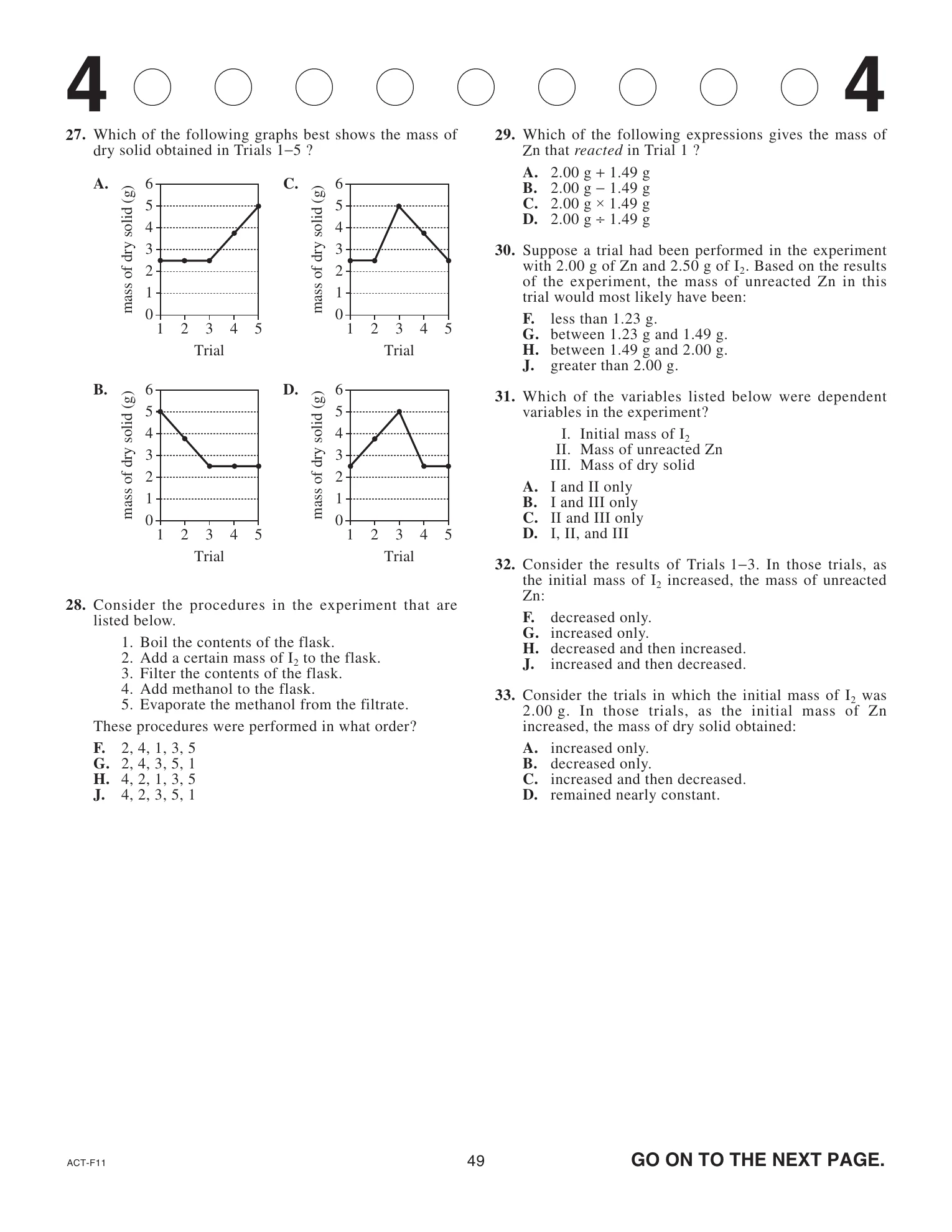 Source page for act-april-2023-form-f11-science-002