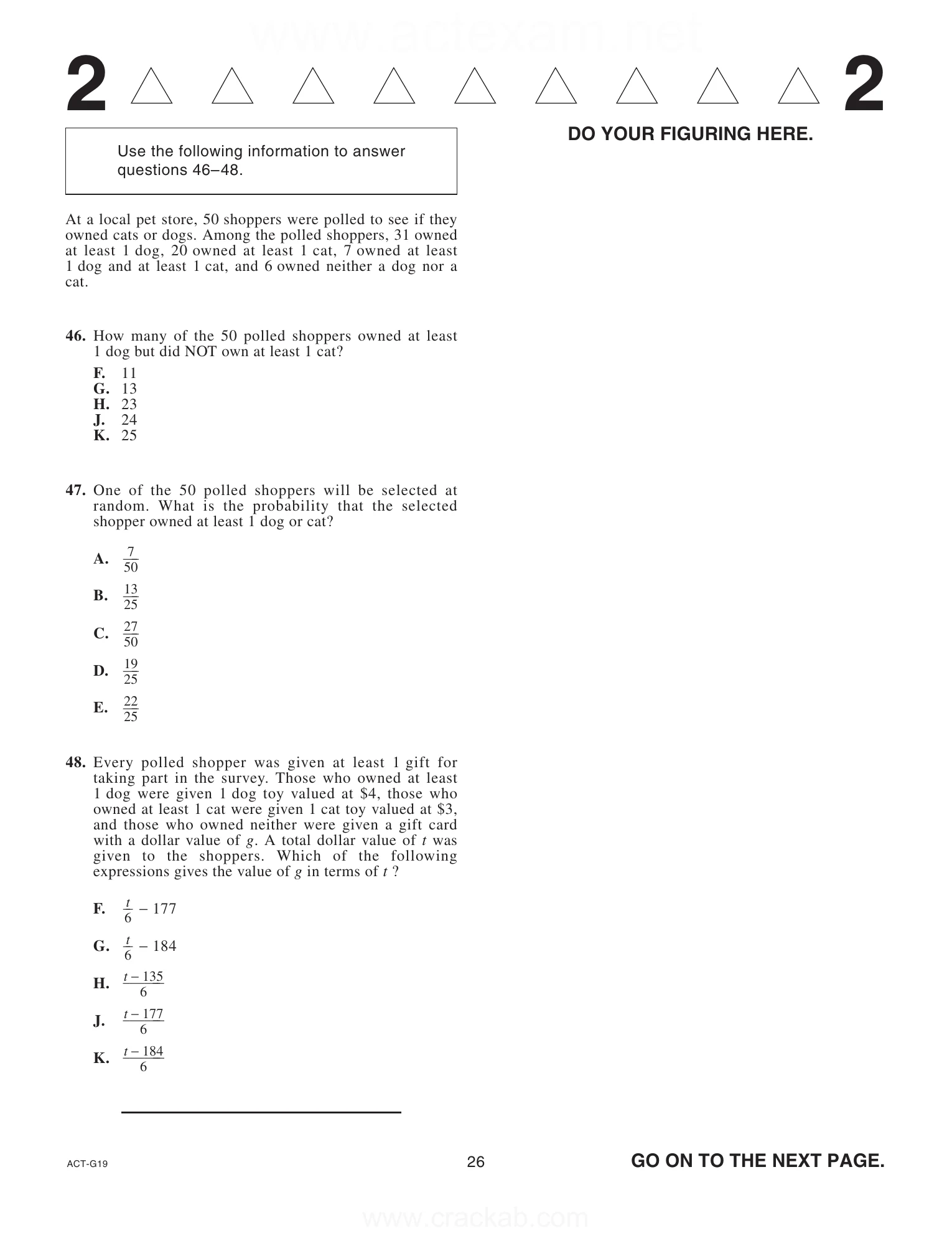 Source page for act-april-2024-form-g19-math-047