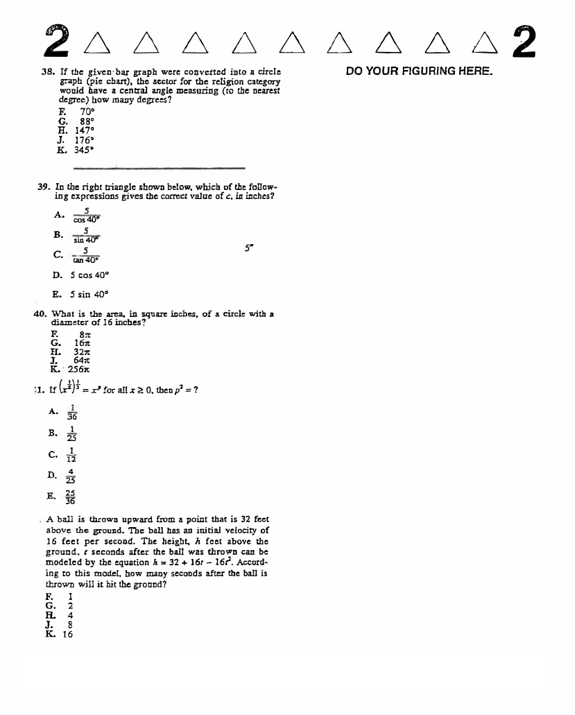 Source page for act-december-2003-form-61e-math-041