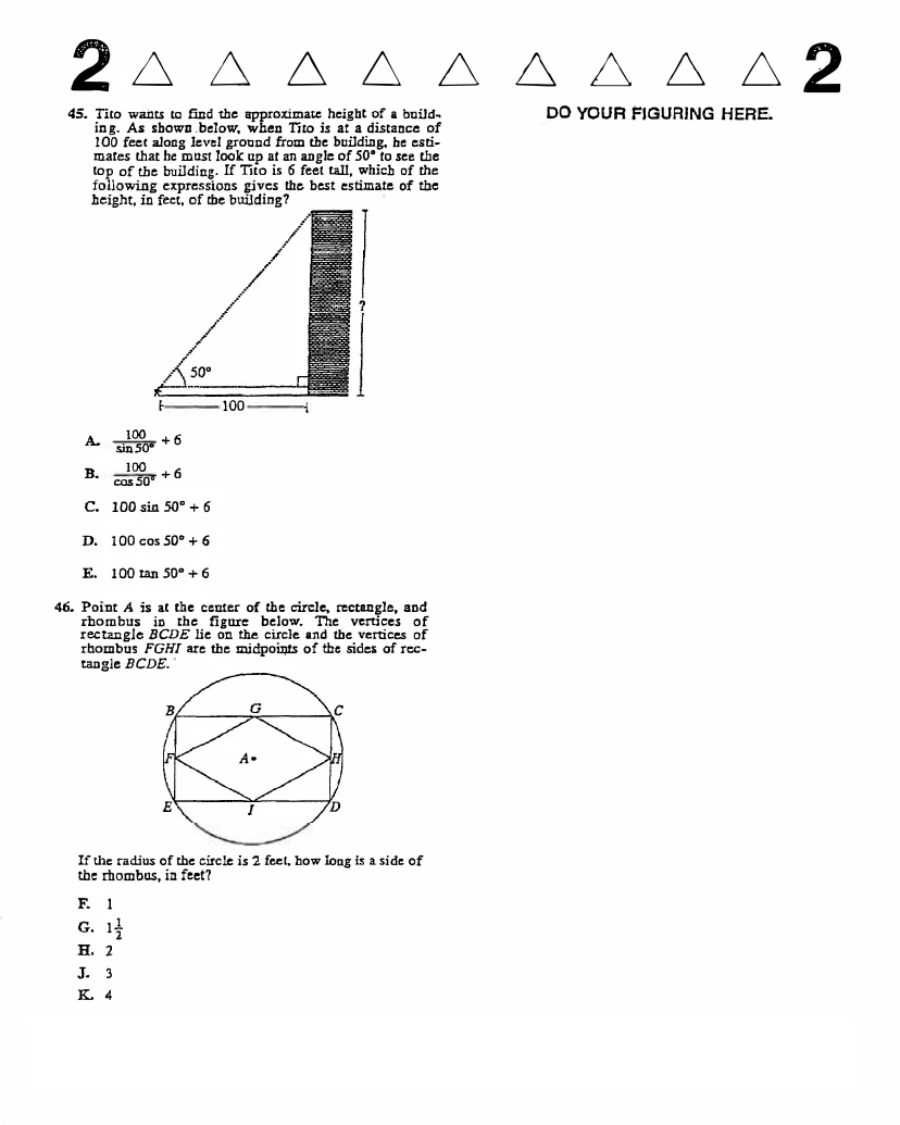 Source page for act-december-2003-form-61e-math-047