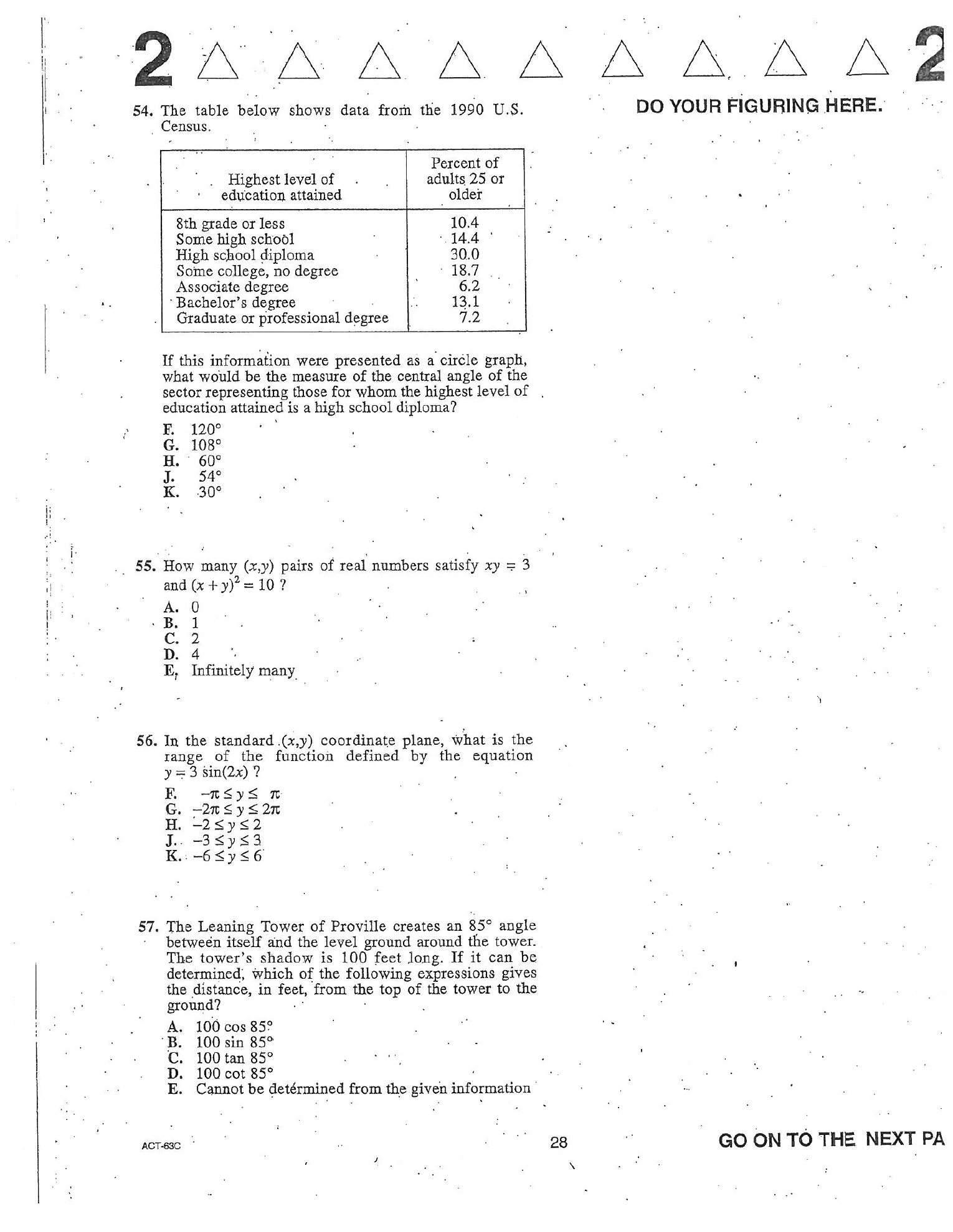 Source page for act-december-2005-form-63c-math-018