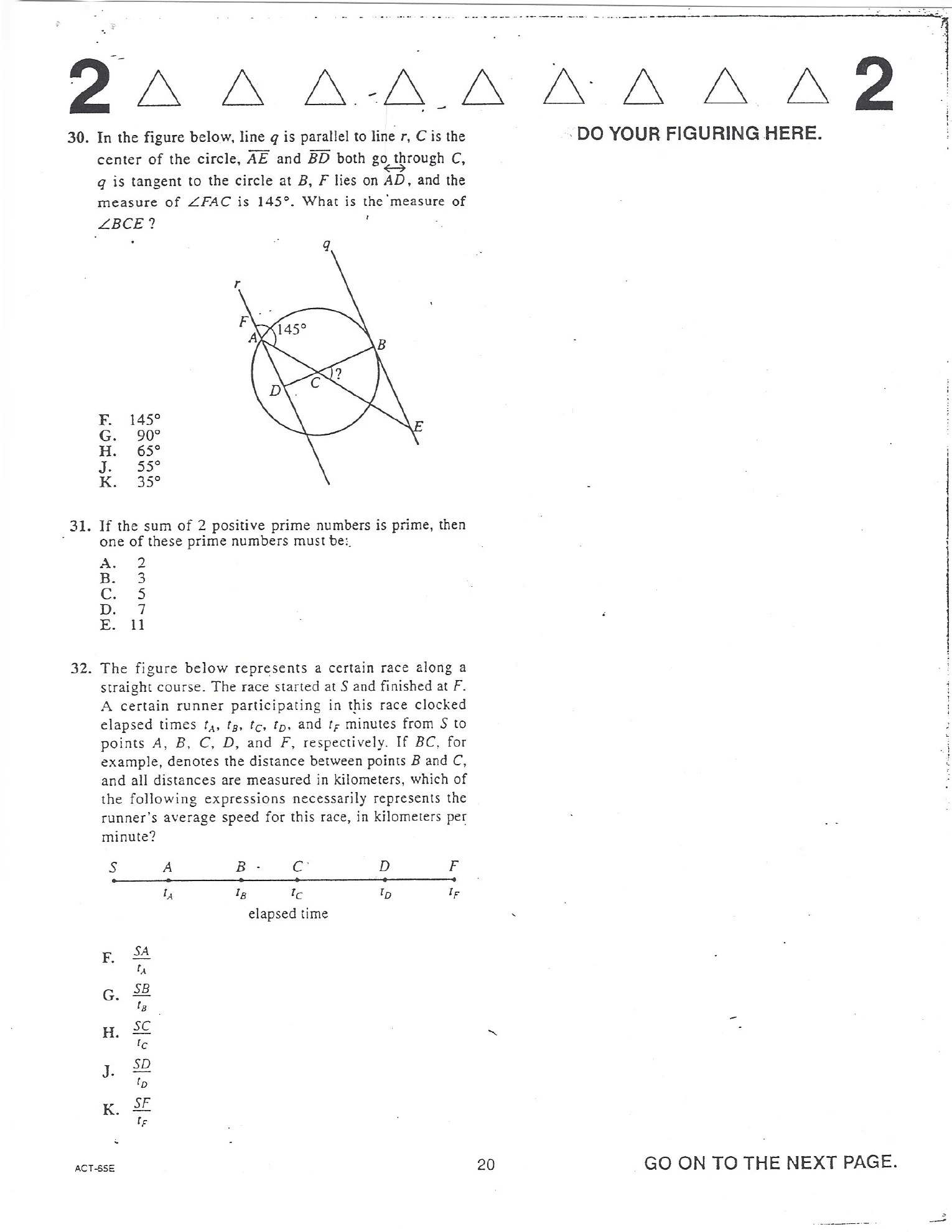 Source page for act-december-2007-form-65e-math-032