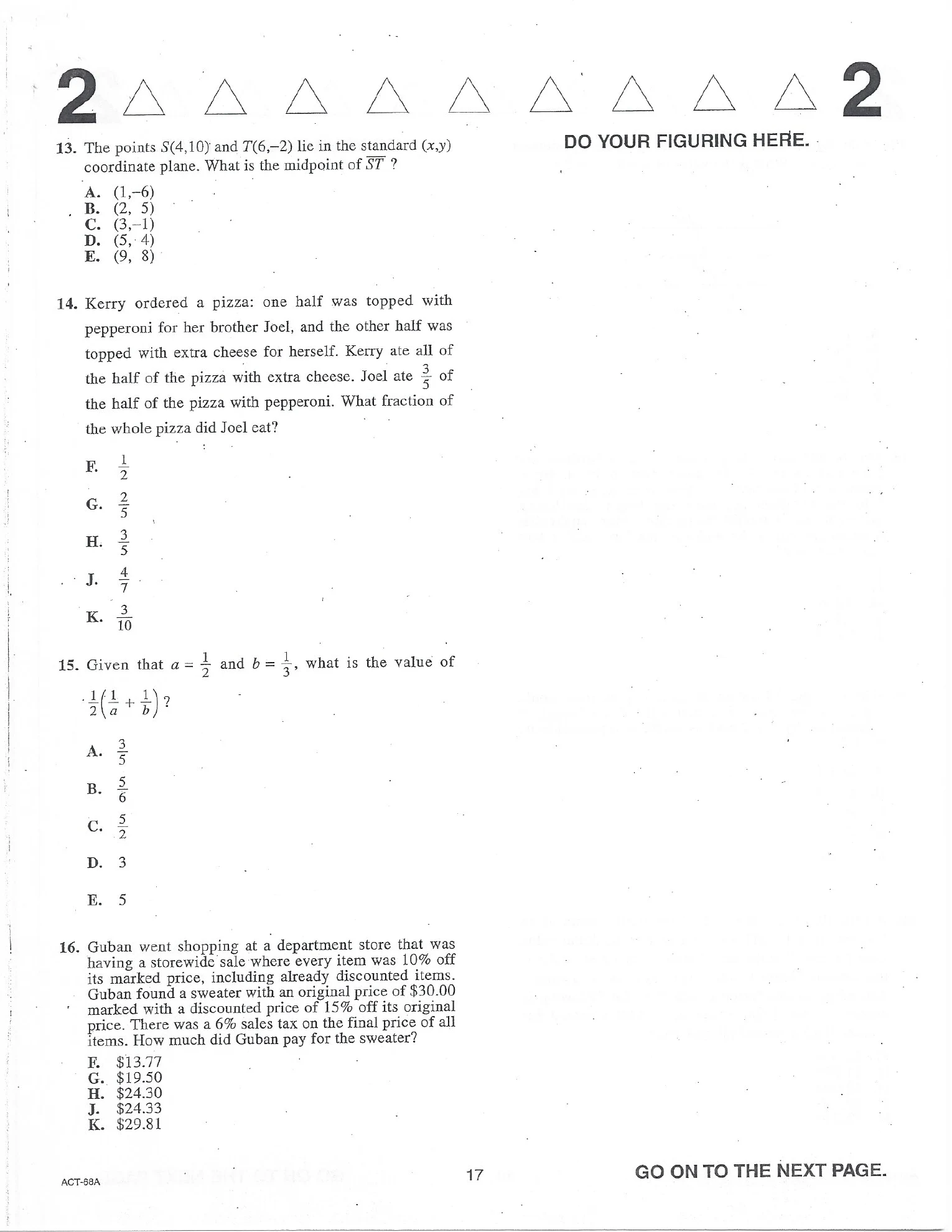 Source page for act-december-2009-form-68a-math-014