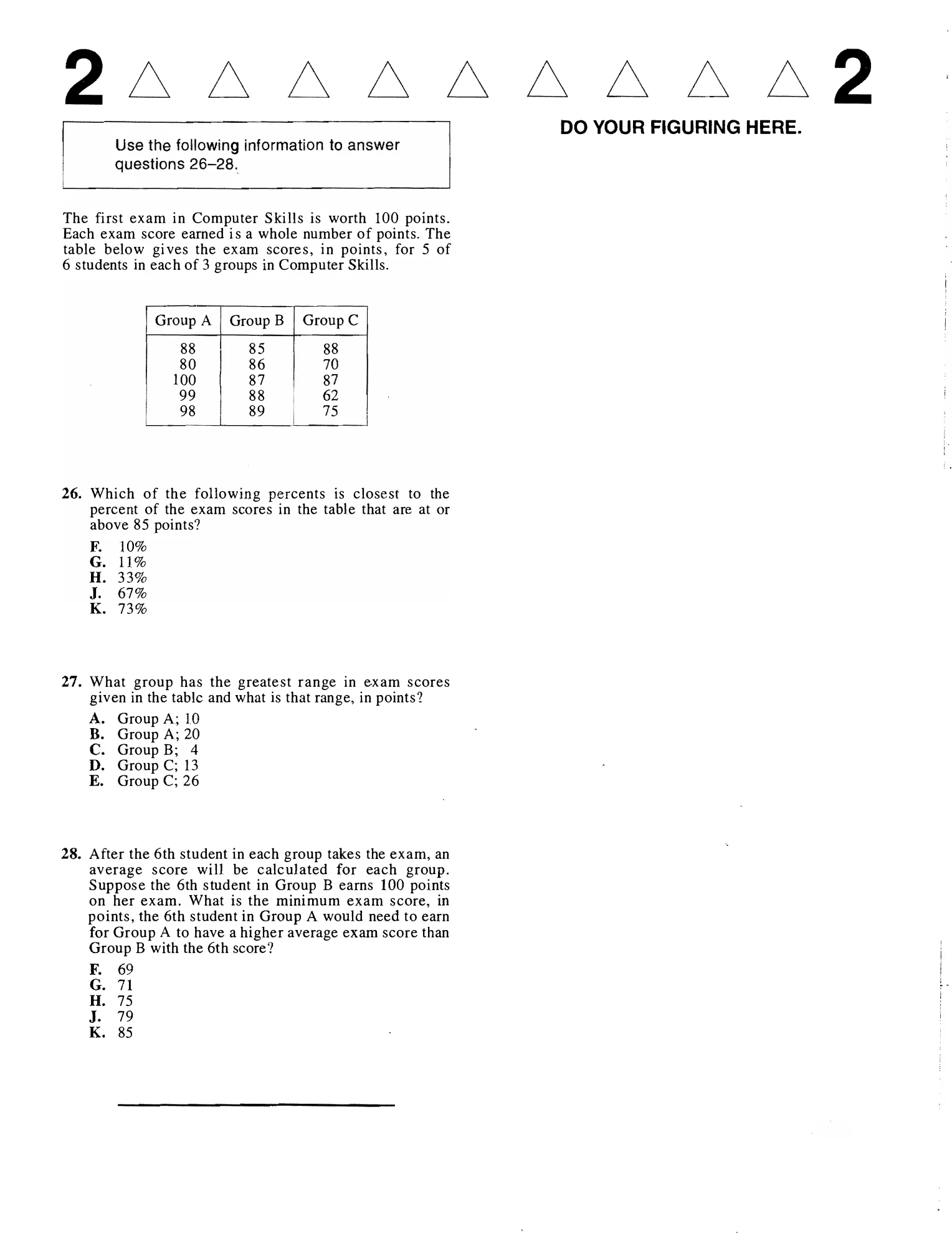 Source page for act-december-2011-form-70a-math-026