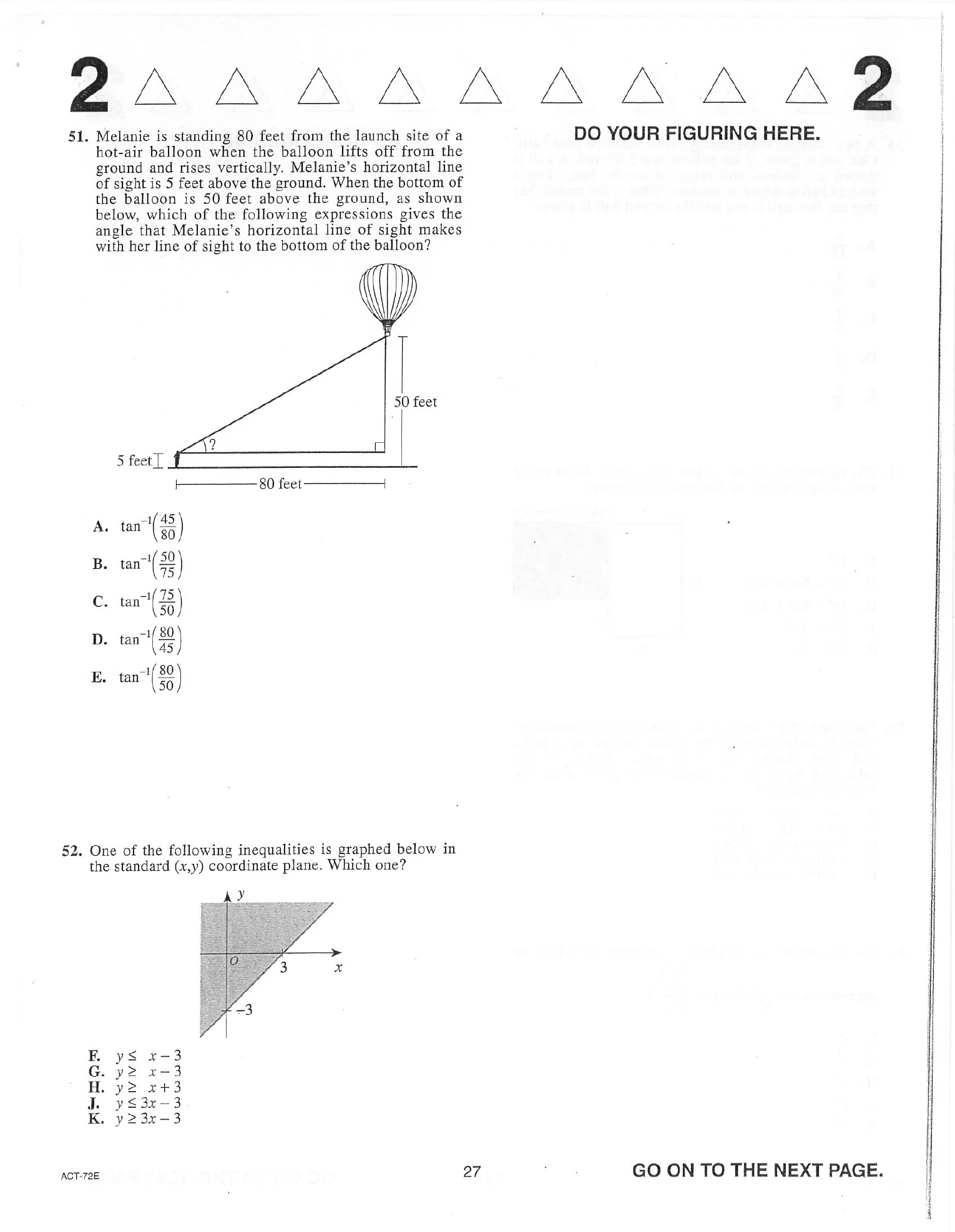 Source page for act-december-2015-form-72e-math-051