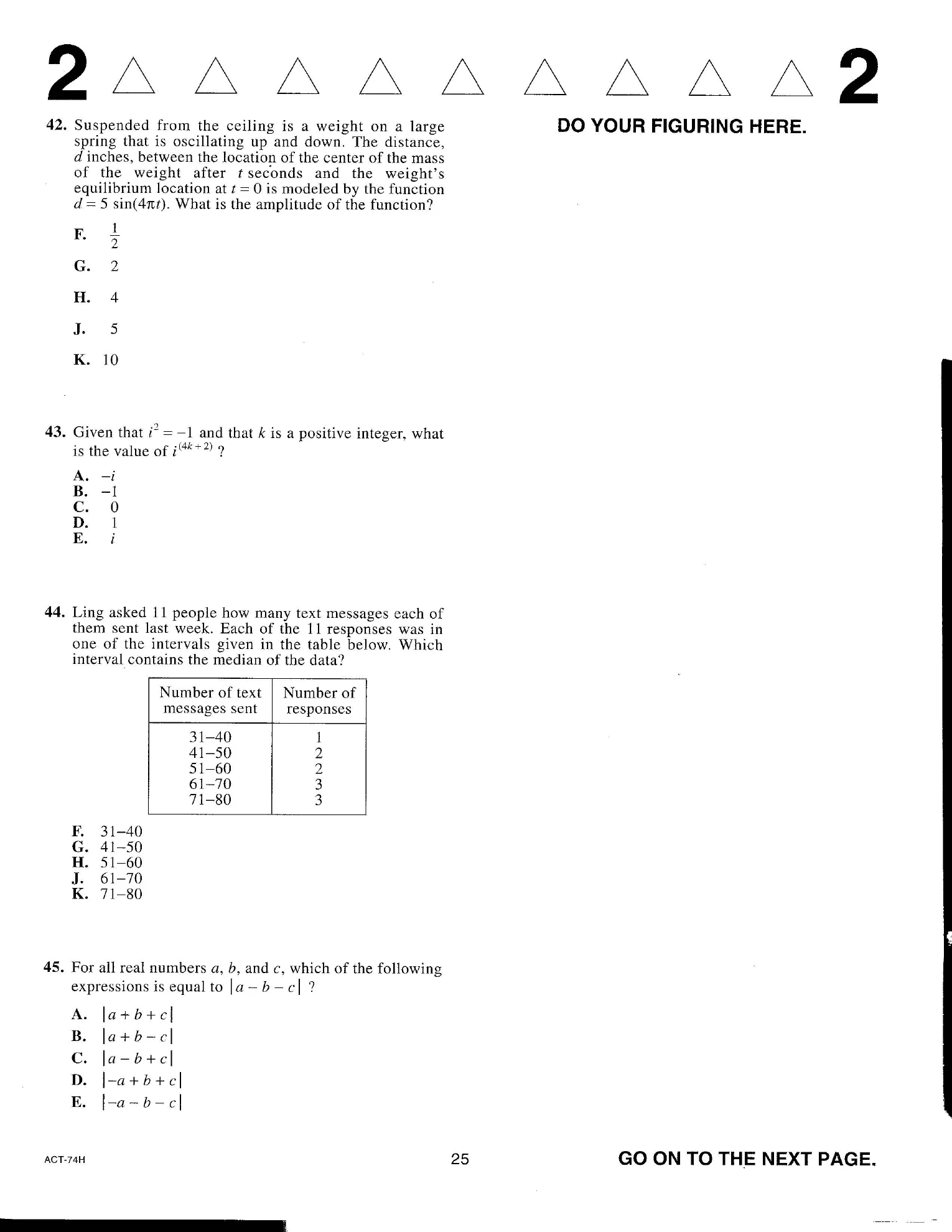 Source page for act-december-2016-form-74h-math-042